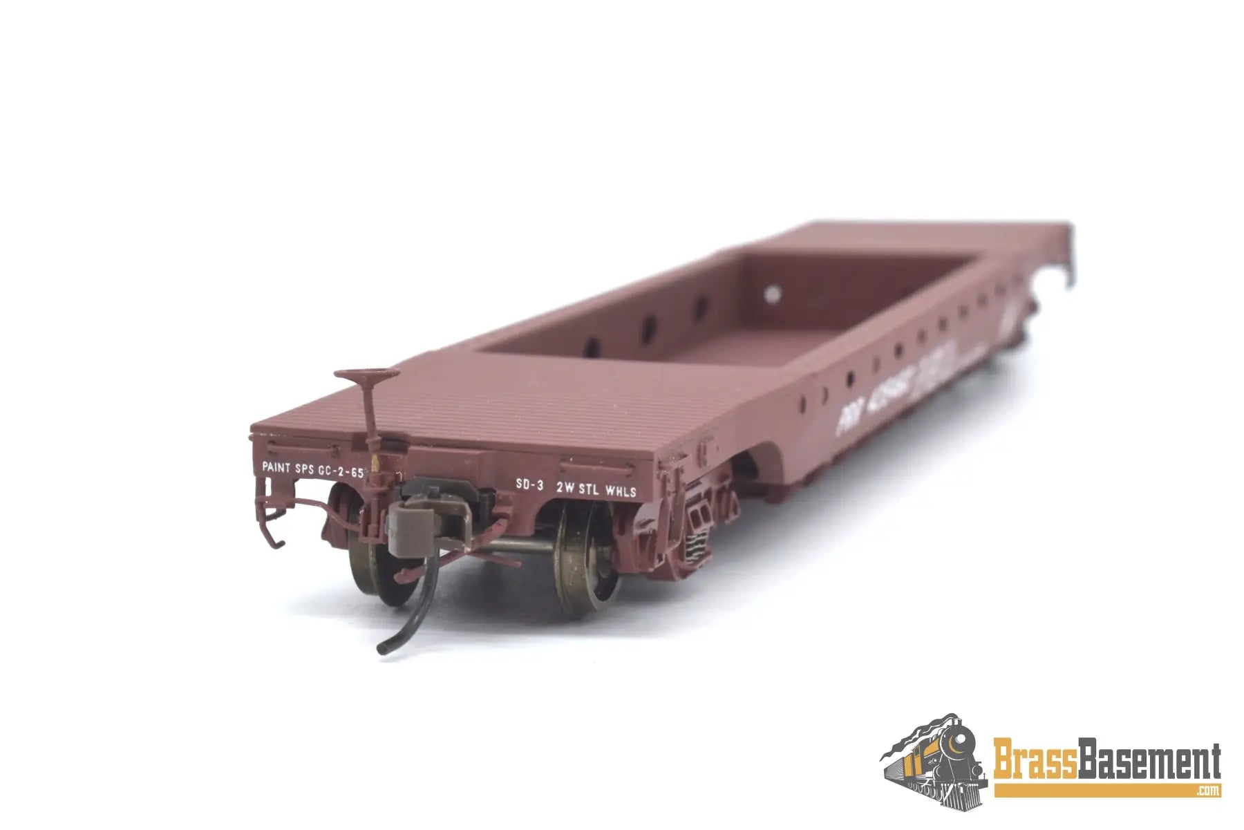 Ho Brass - Railworks Pennsylvania Railroad Prr F - 49 Deep Well Flat Car F/P #435460 Freight