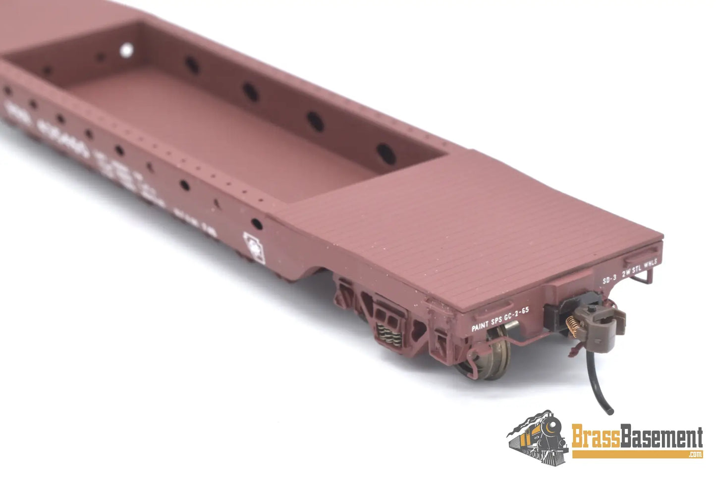 Ho Brass - Railworks Pennsylvania Railroad Prr F - 49 Deep Well Flat Car F/P #435460 Freight