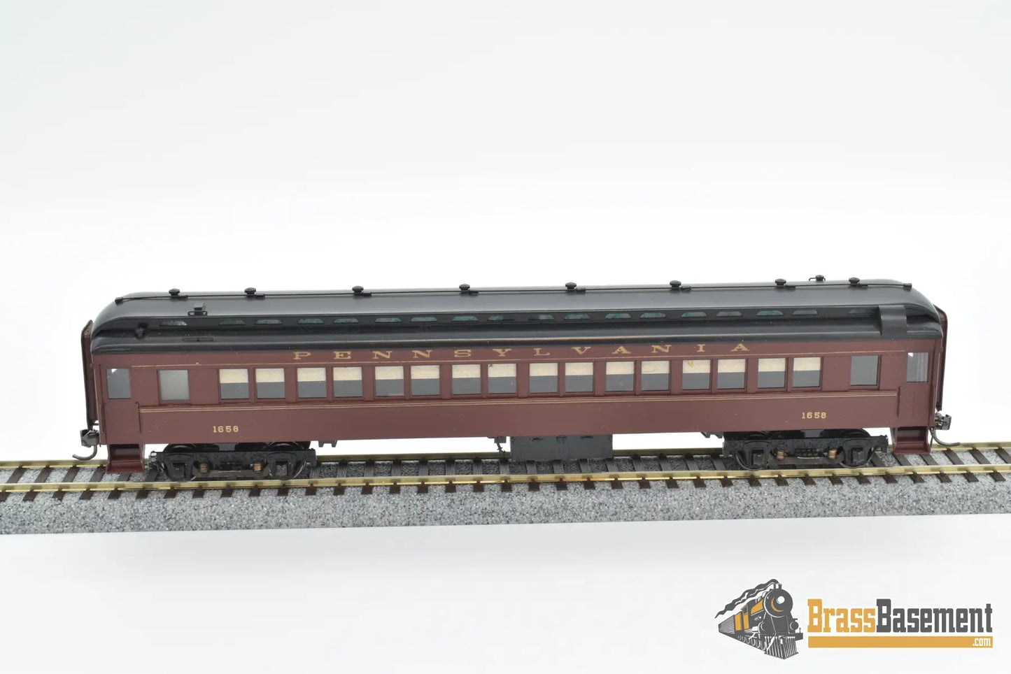 Ho Brass - Railworks Pennsylvania Railroad Prr P58 Steel Coach #1658 Custom Paint Passenger