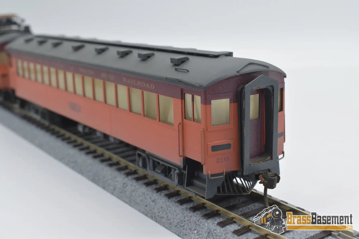 Ho Brass - South Shore Electric Coach & Trailer Set Custom Paint