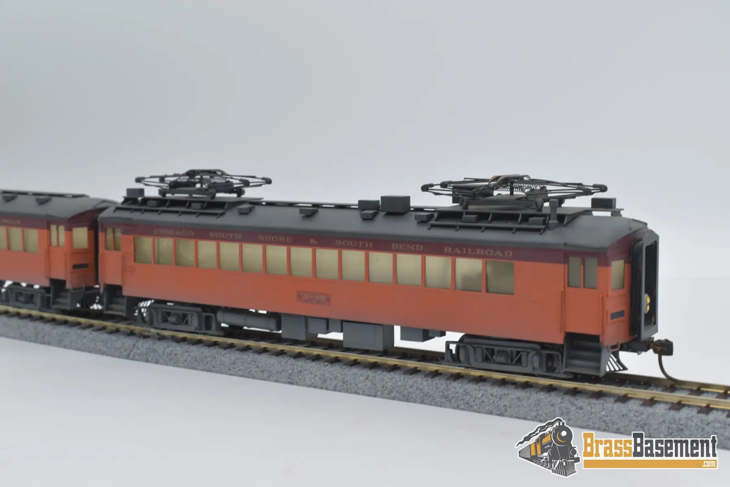 Ho Brass - South Shore Electric Coach & Trailer Set Custom Paint