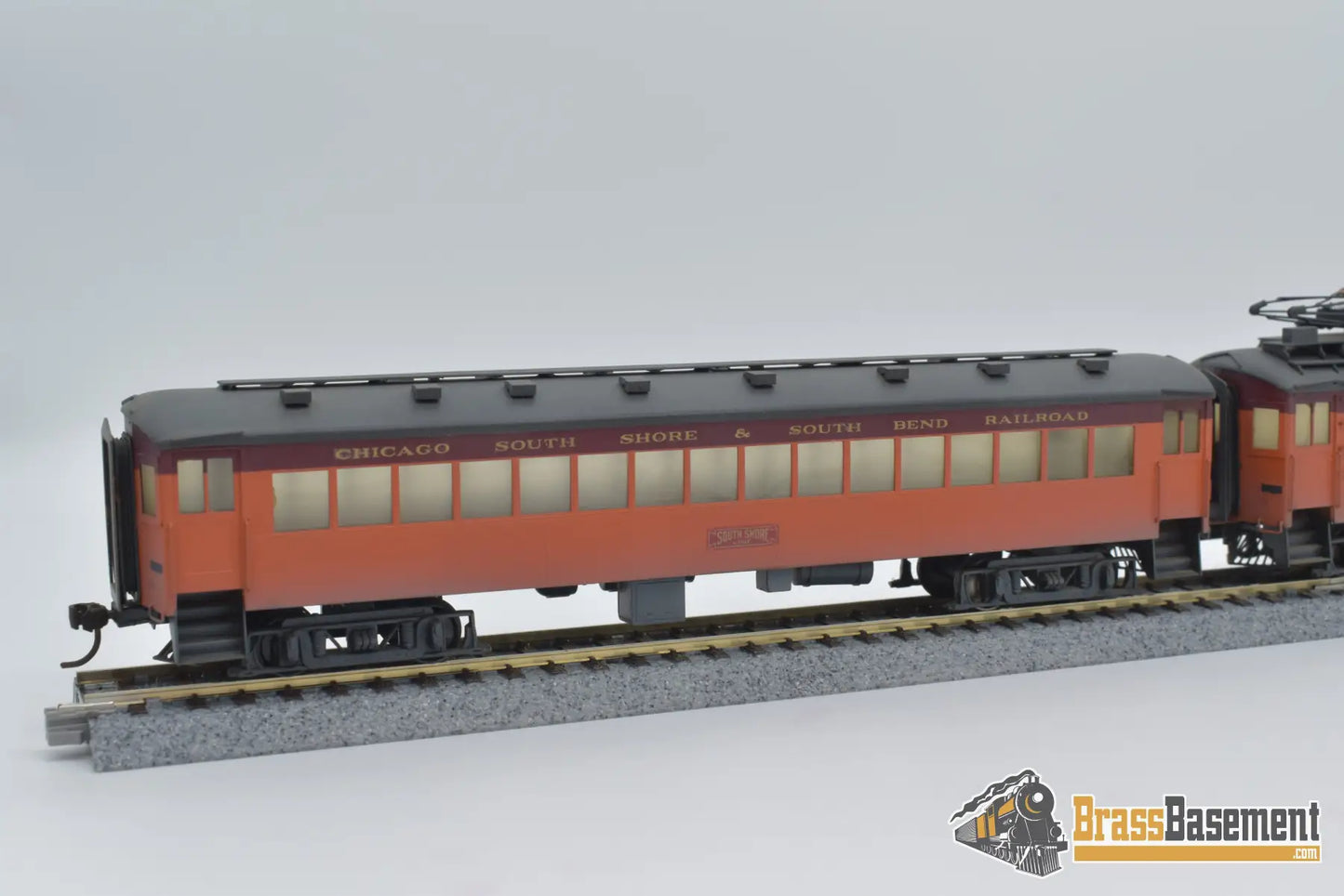 Ho Brass - South Shore Electric Coach & Trailer Set Custom Paint