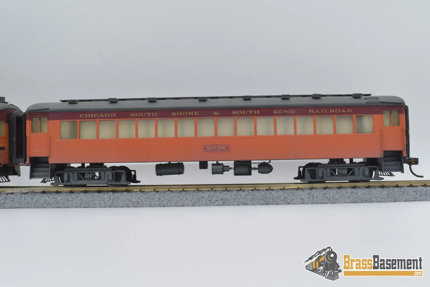 Ho Brass - South Shore Electric Coach & Trailer Set Custom Paint