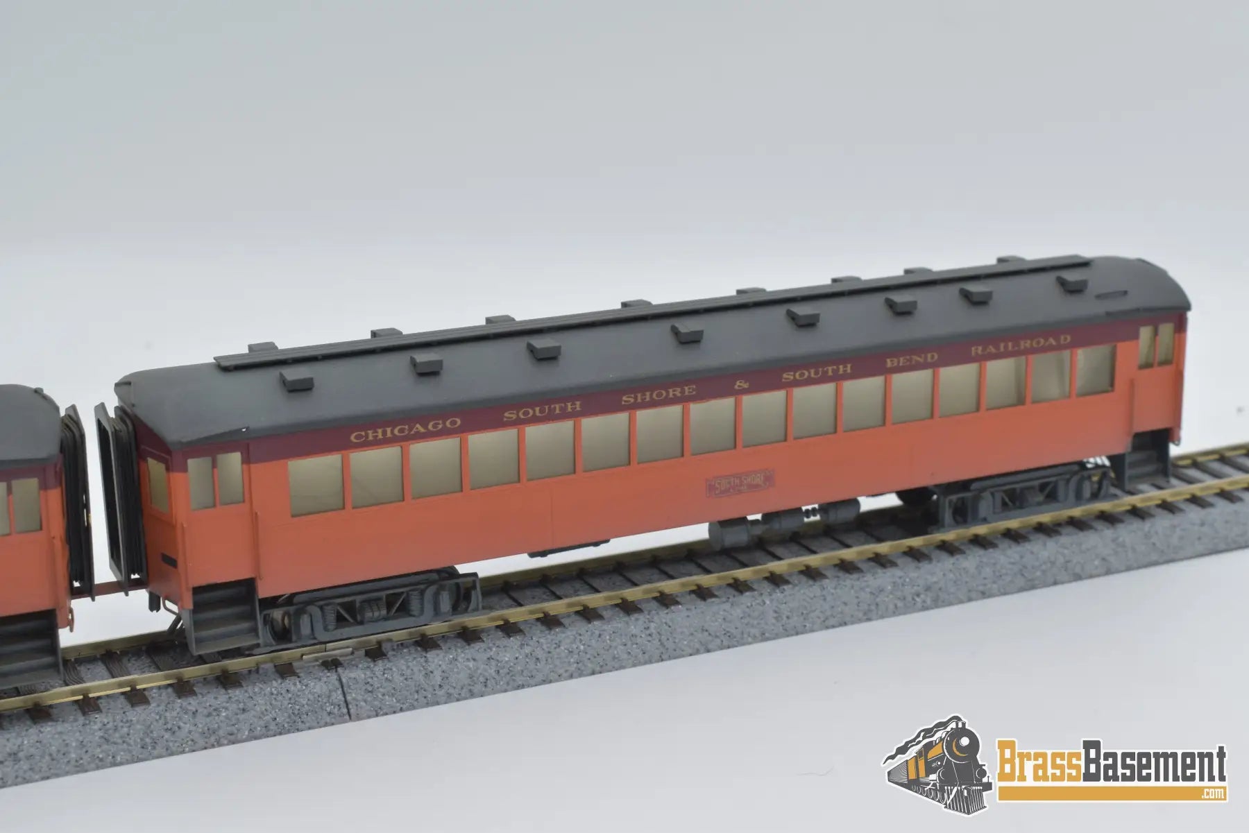 Ho Brass - South Shore Electric Coach & Trailer Set Custom Paint