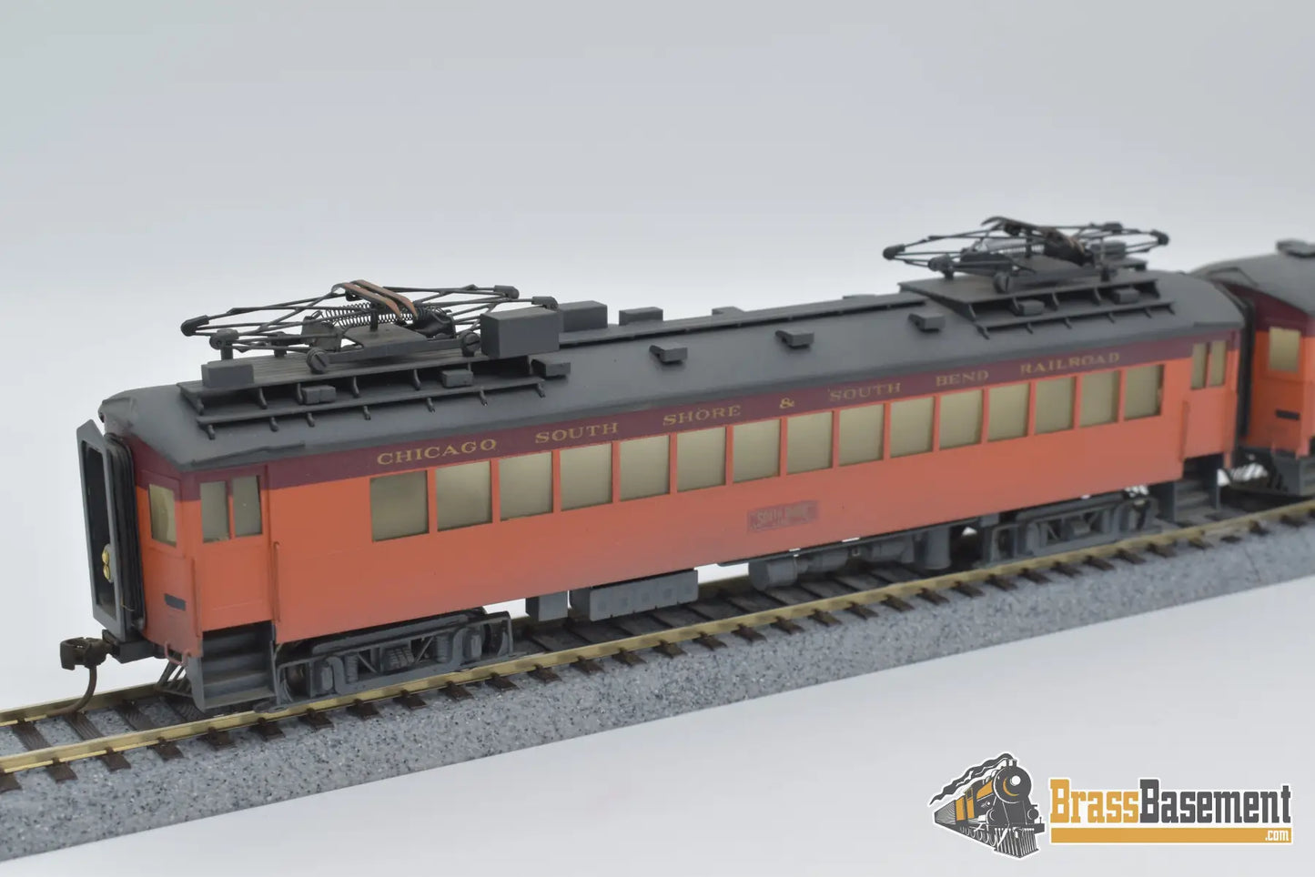 Ho Brass - South Shore Electric Coach & Trailer Set Custom Paint