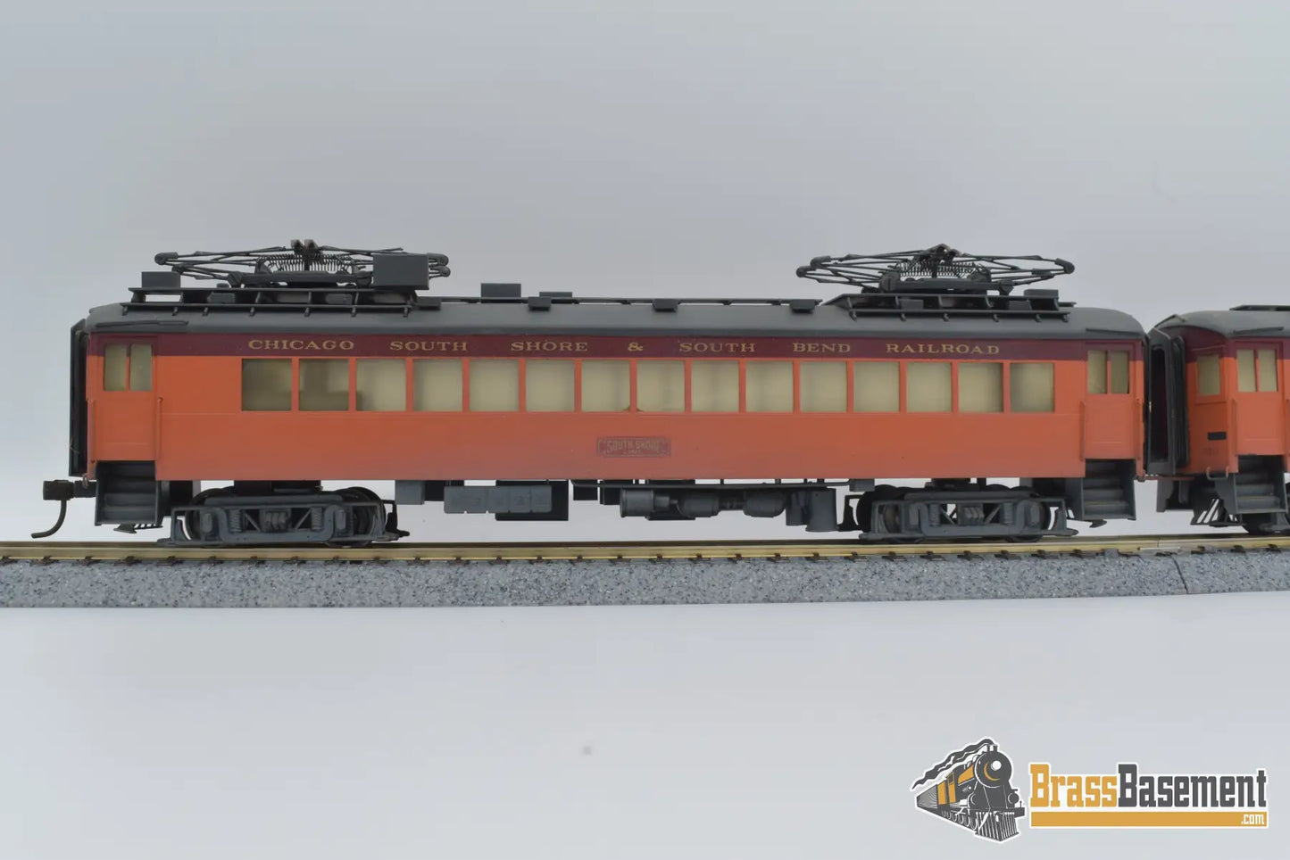 Ho Brass - South Shore Electric Coach & Trailer Set Custom Paint