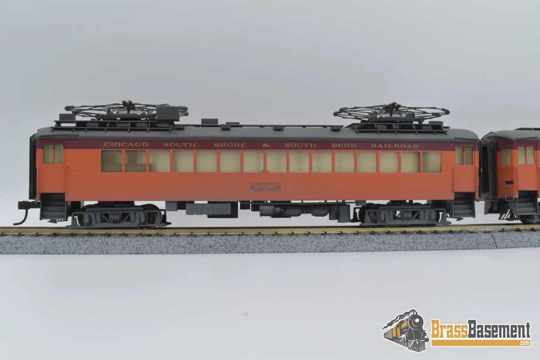 Ho Brass - South Shore Electric Coach & Trailer Set Custom Paint