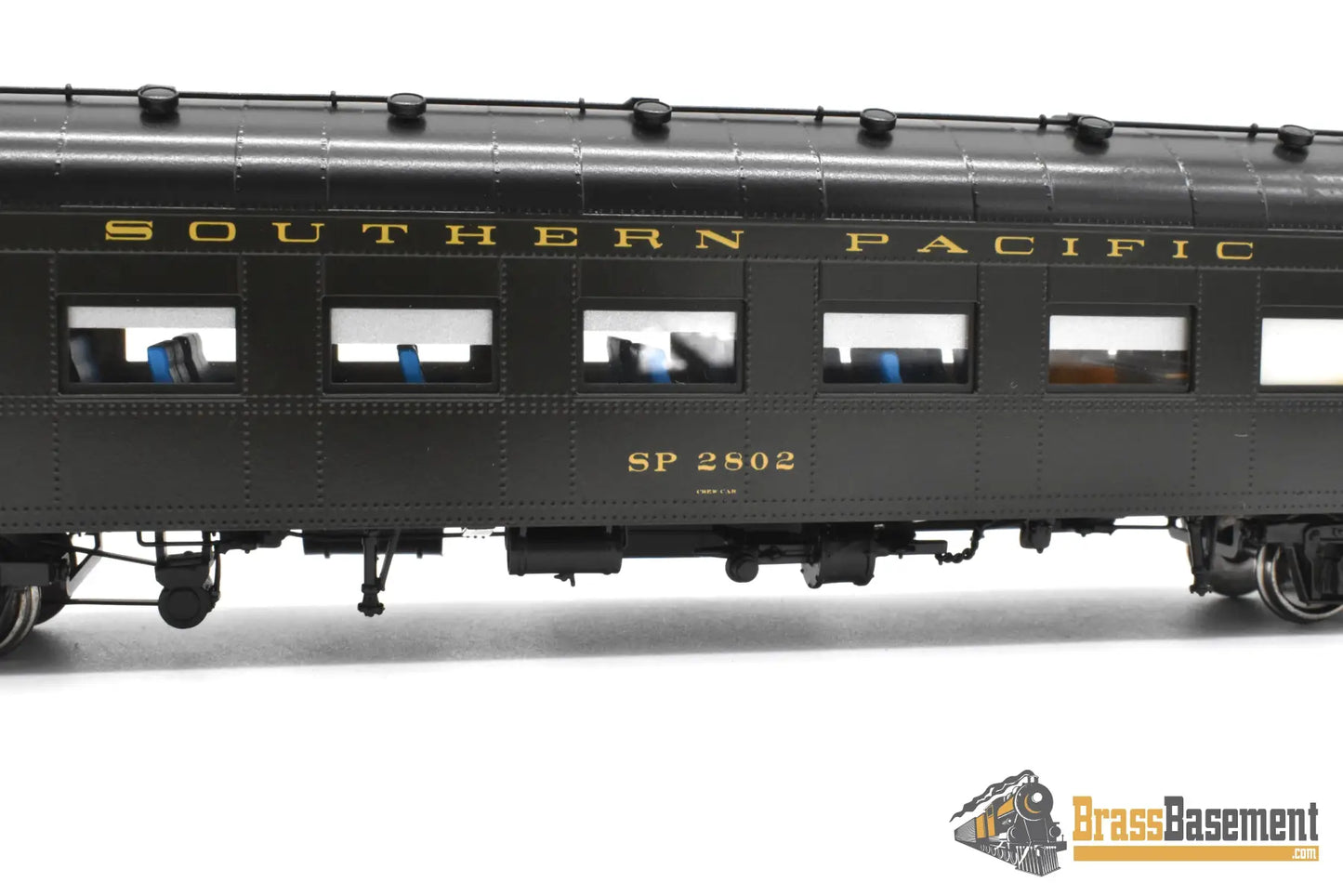 HO Brass TCY 0913 Southern Pacific SP #2802 Crew Car 60 C 3 F/P Interior Mint Passenger