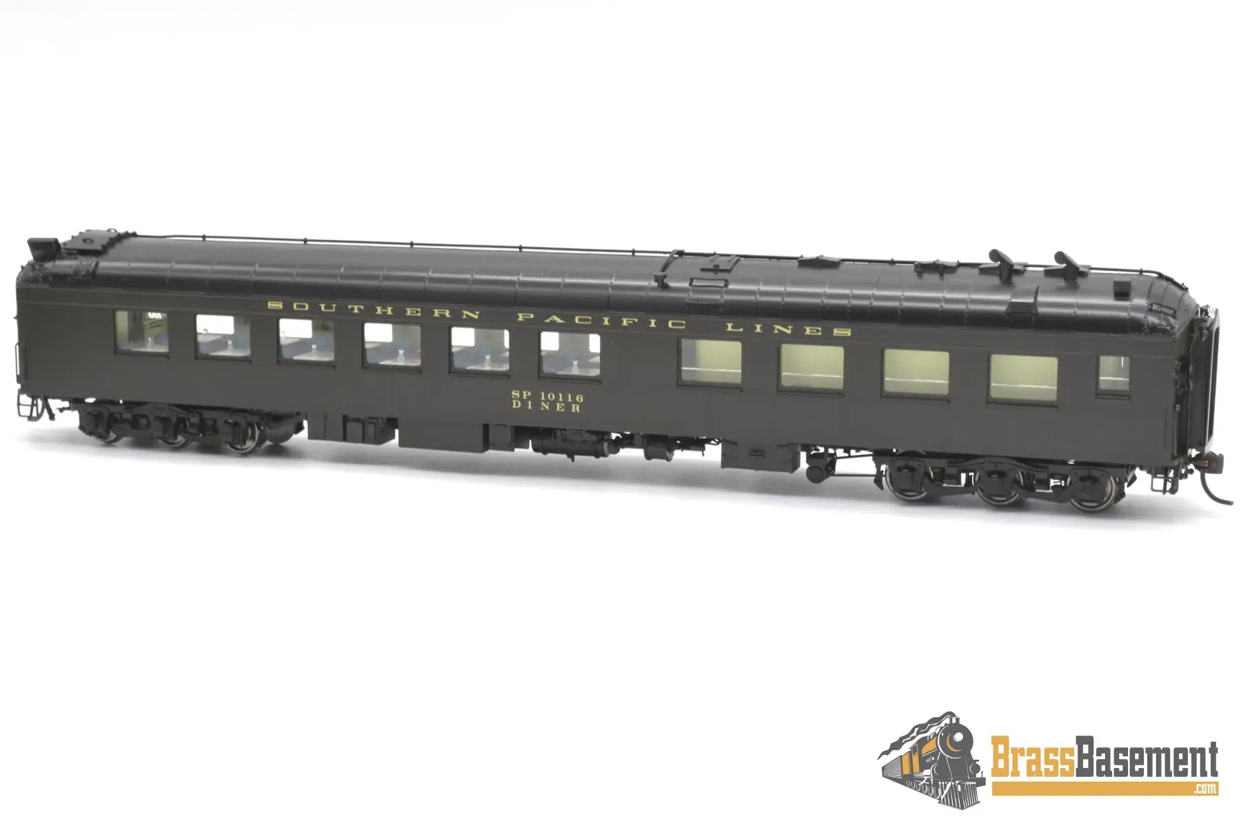 Ho Brass - Tcy 1153.2 Southern Pacific Lines Spl #10116 Harriman Diner Full Interior Passenger