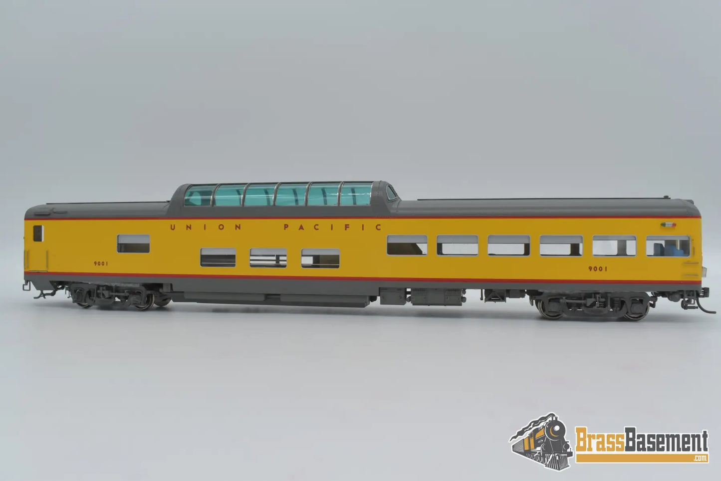 Ho Brass - Tcy 1382.10 Union Pacific Dome Observation Car #9001 - Factory Paint & Tail Light