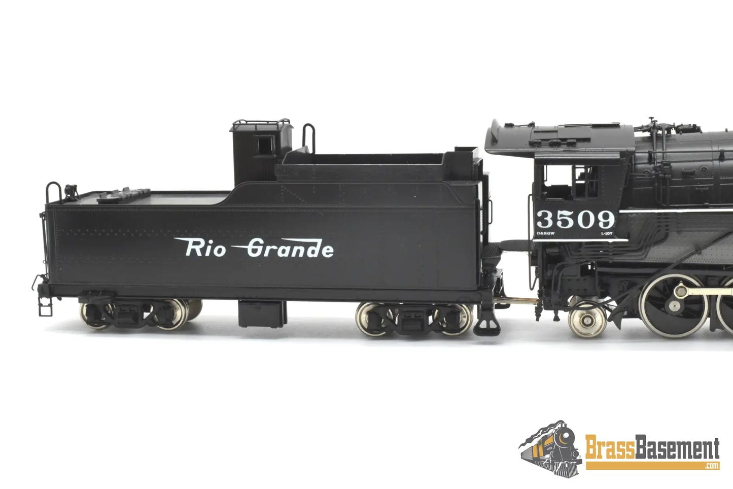 HO Brass - W&R DRGW Rio Grande L-107 2-8-8-2 #3509 F/P - Mint Steam