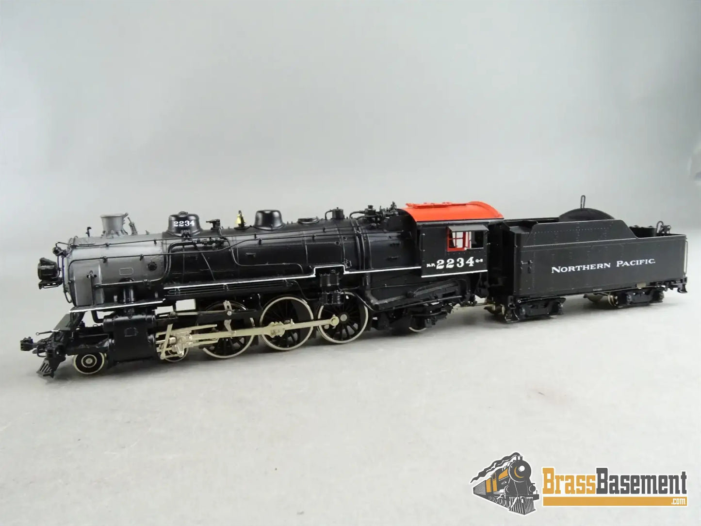 HO Brass – W&R Enterprises Northern Pacific 4-6-2 #2234 – Painted Black – Mint – New Unwrapped Steam