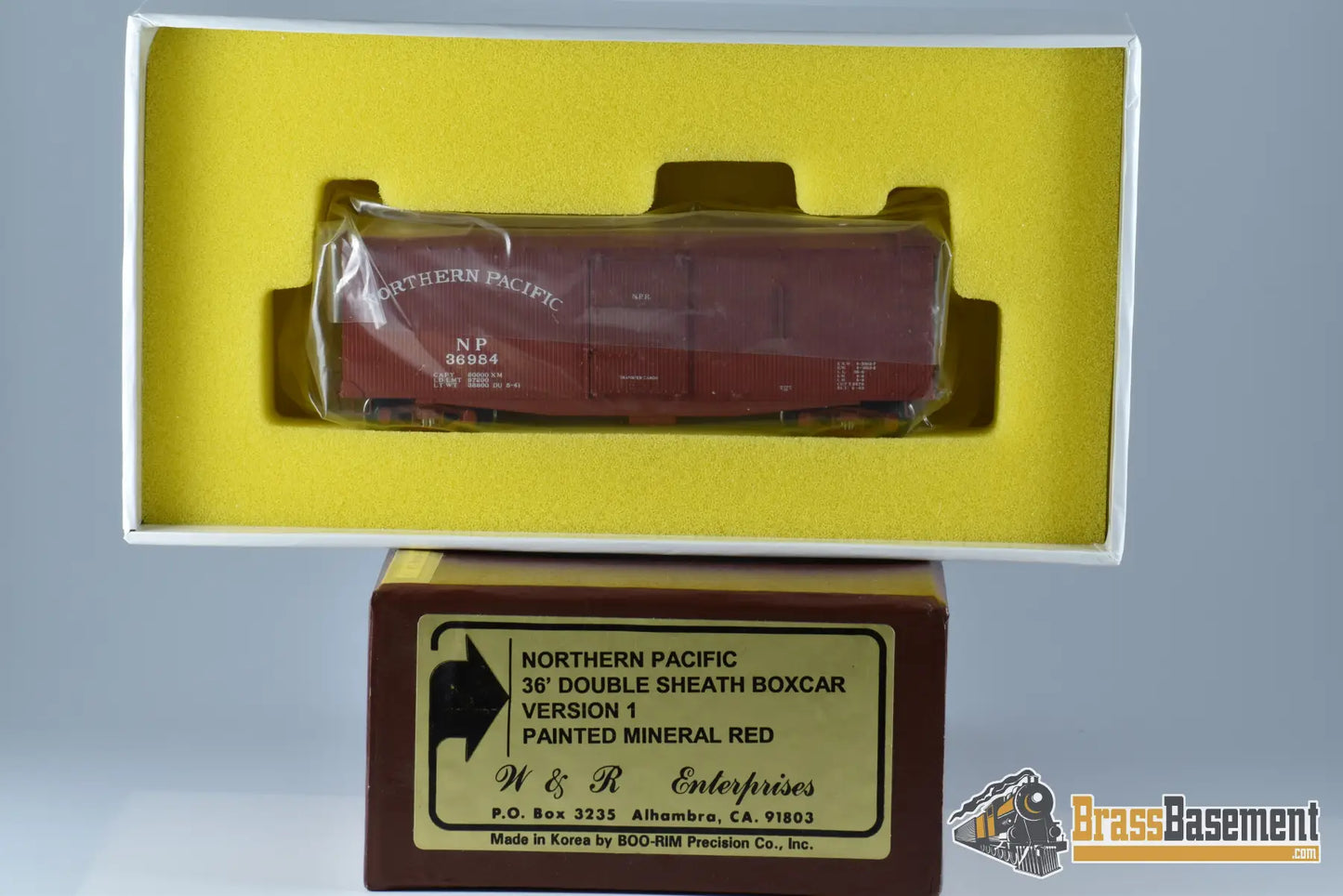 Ho Brass - W&R Northern Pacific 36’ Double Sheath Boxcar Vers. 1 Freight