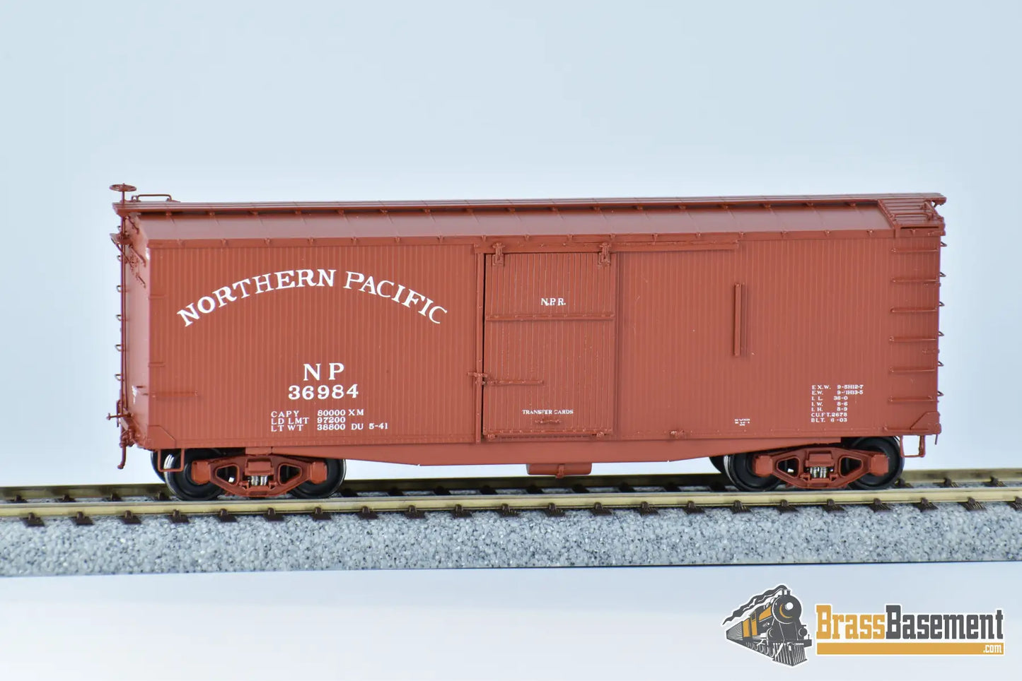 Ho Brass - W&R Northern Pacific 36’ Double Sheath Boxcar Vers. 1 Freight