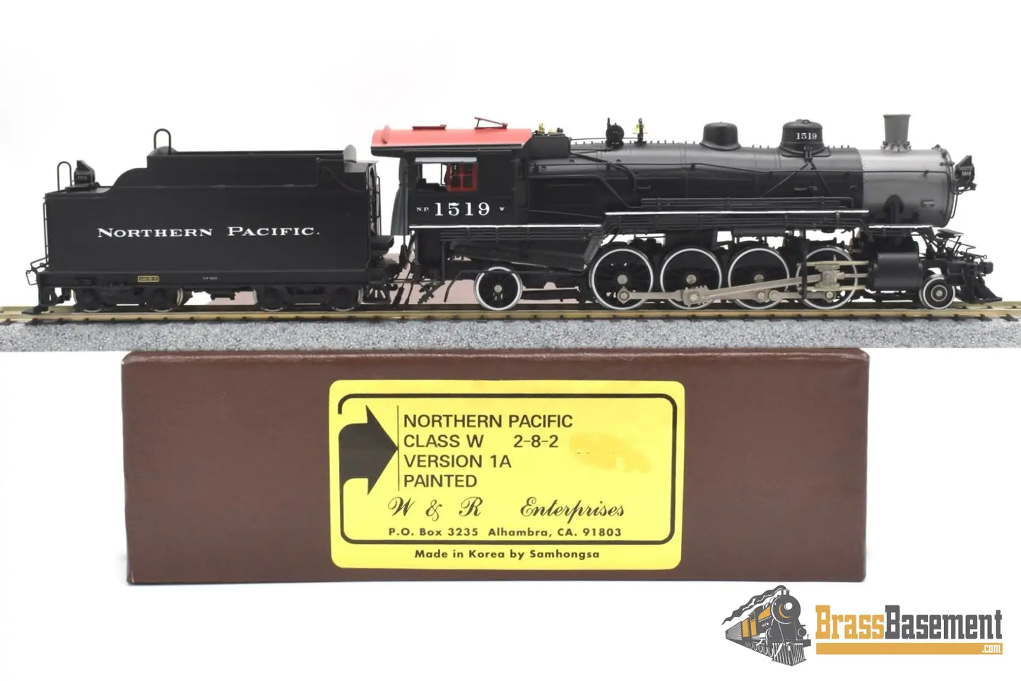 Ho Brass - W&R Northern Pacific Np W 2 - 8 - 2 #1519 Version 1A F/P Mint Steam