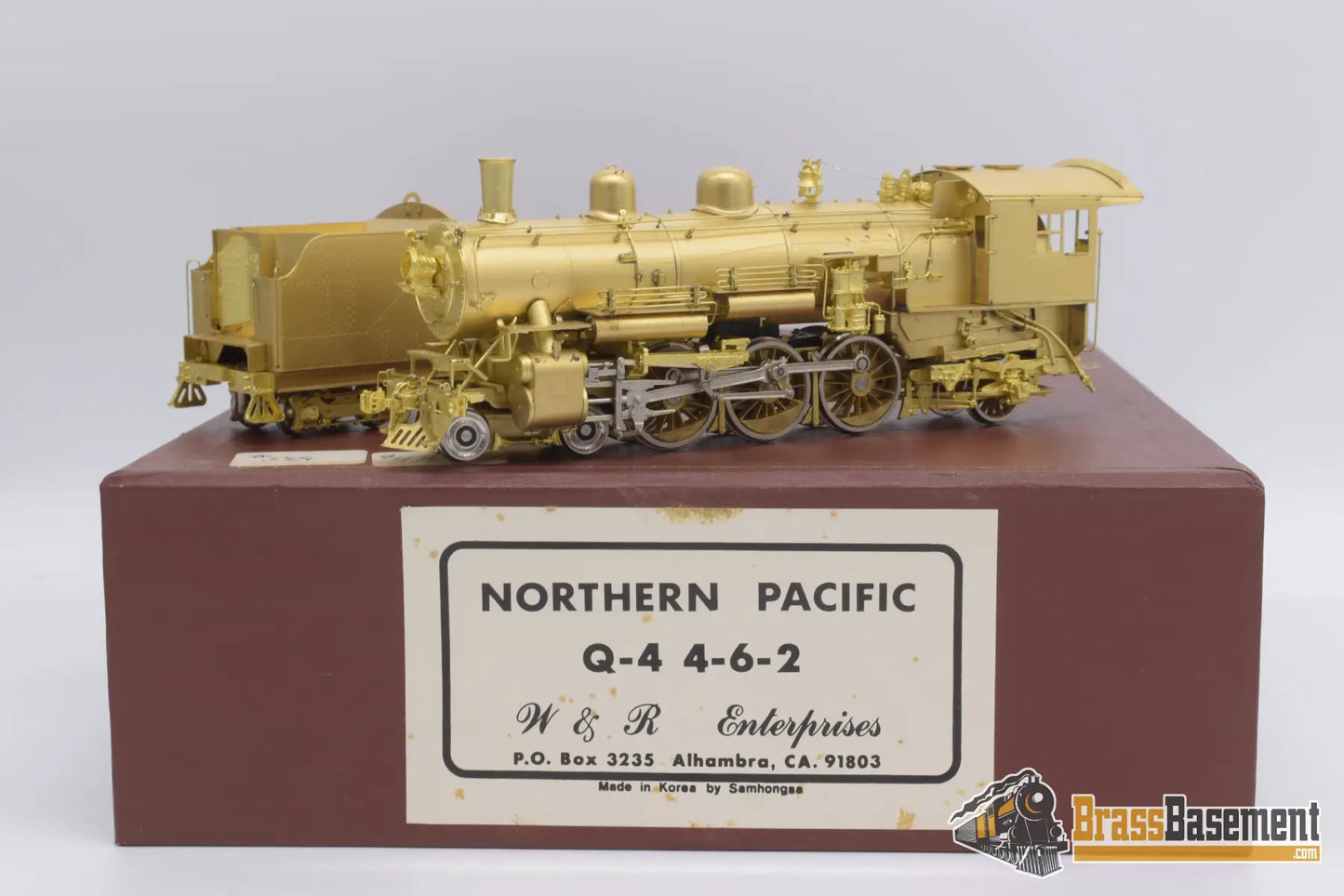 Ho Brass - W&R Northern Pacific Q - 4 4 - 6 - 2 Mint Condition Steam