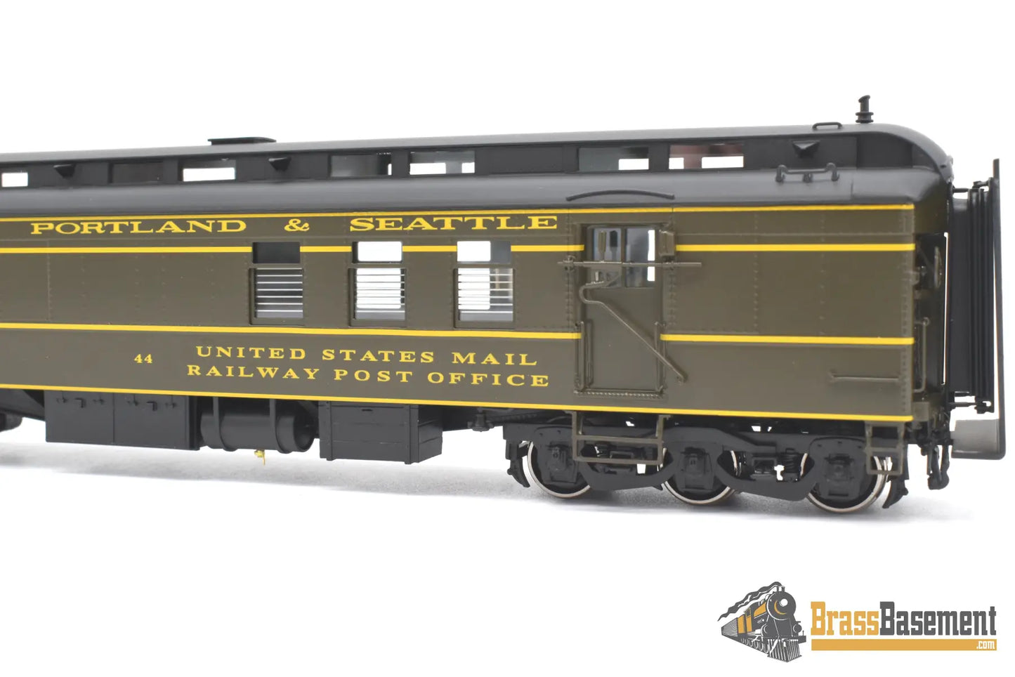 Ho Brass - W&R Spokane Portland & Seattle Sp&S Mail Baggage Car #44 Rpo With Stripes Mint Passenger