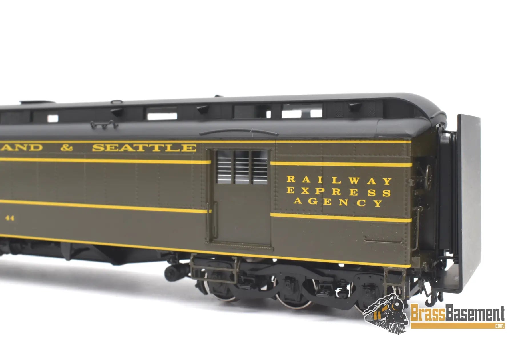 Ho Brass - W&R Spokane Portland & Seattle Sp&S Mail Baggage Car #44 Rpo With Stripes Mint Passenger
