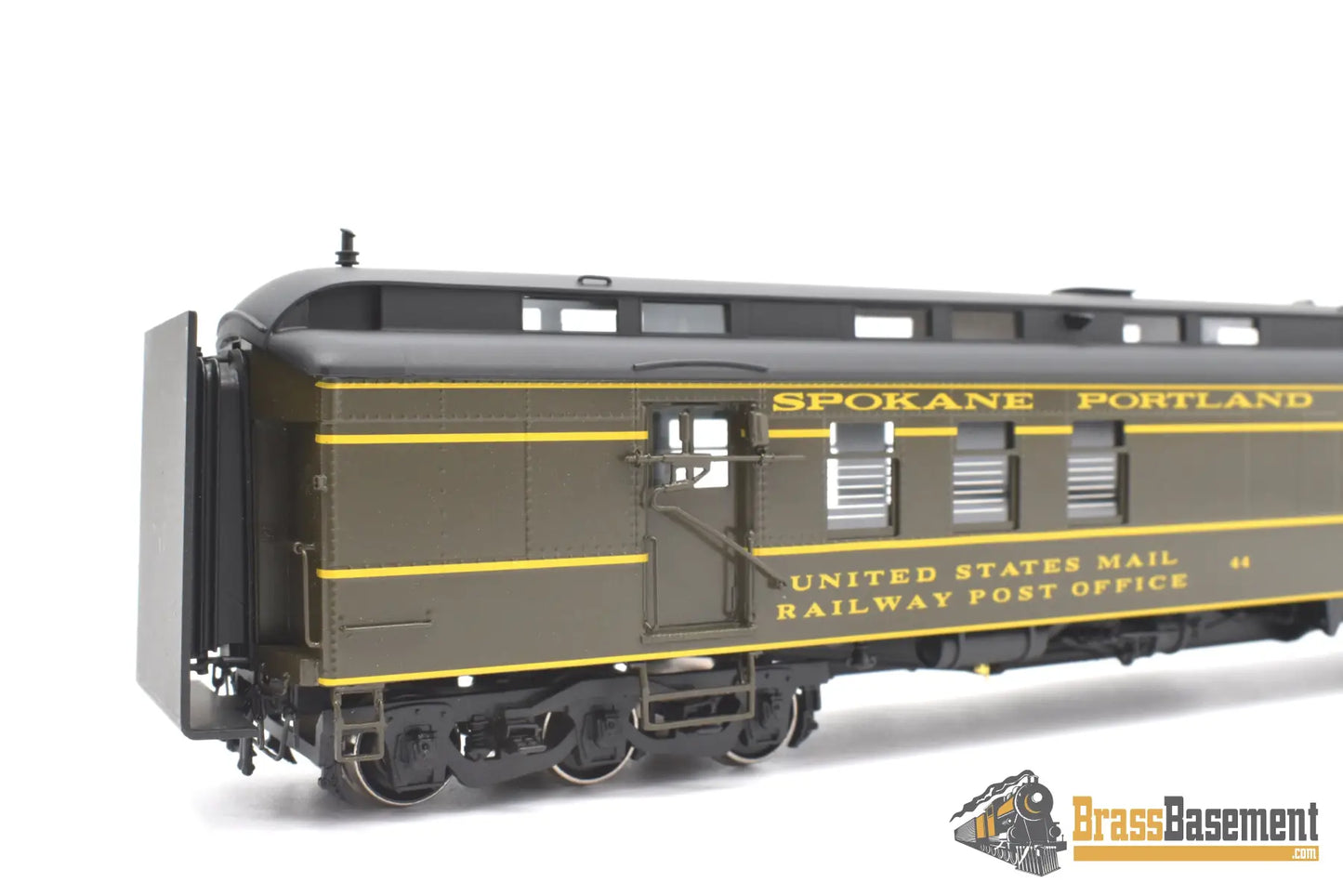 Ho Brass - W&R Spokane Portland & Seattle Sp&S Mail Baggage Car #44 Rpo With Stripes Mint Passenger
