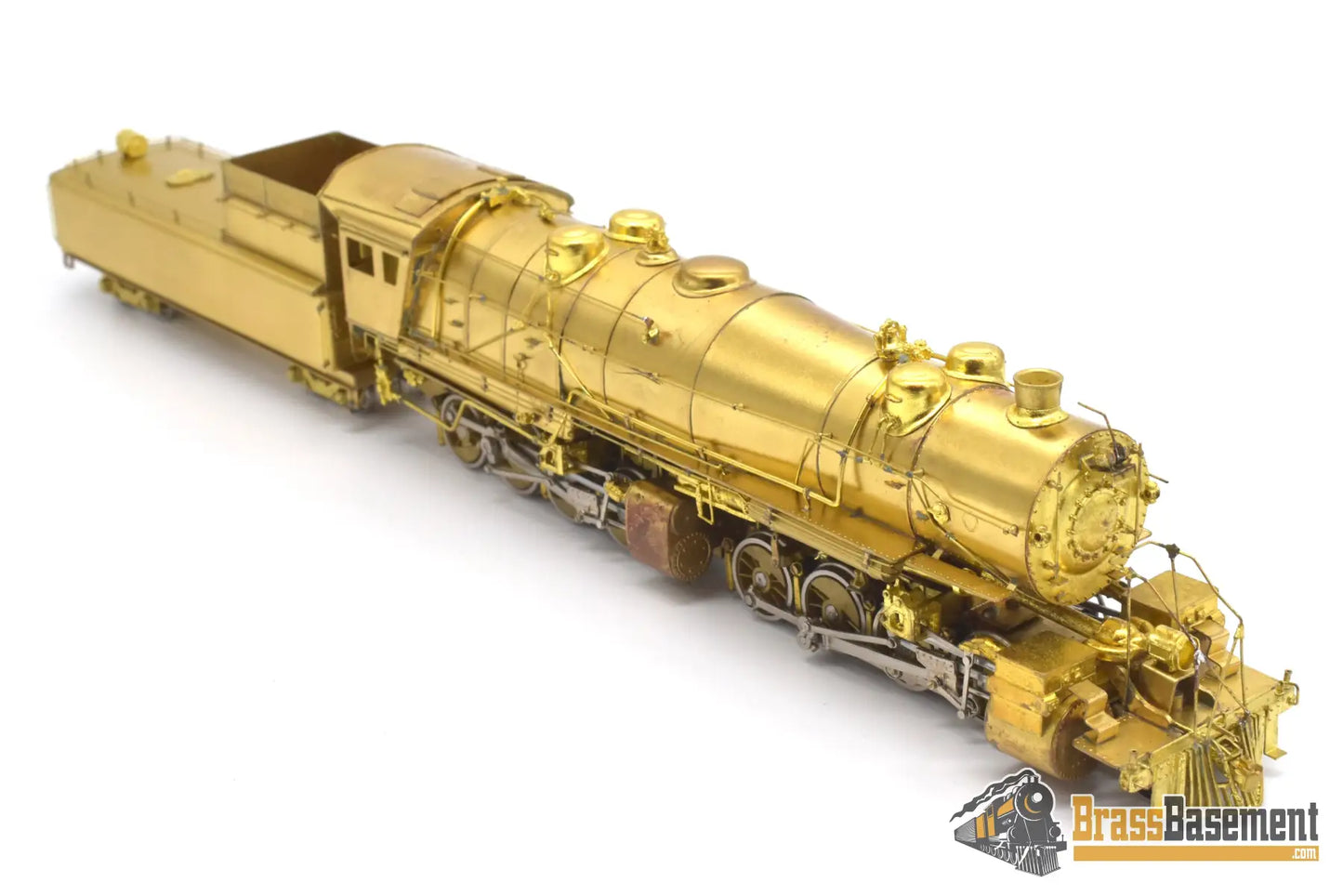 Ho Brass - Westside Virginian Railway 2 - 8 - 8 - 0 #610 Ex - Triplex Unpainted Nice Runner Steam