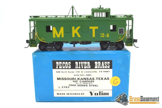 Ho - Pecos River Brass Missouri Kansas Texas Mkt Caboose #24 Cp Green Passenger