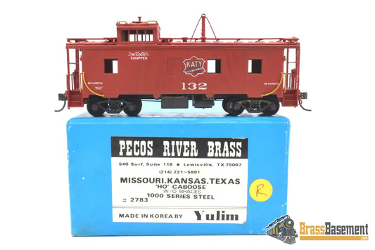 Ho - Pecos River Brass Missouri Kansas Texas Mkt ‘Katy’ Caboose #132 Cp Red Passenger
