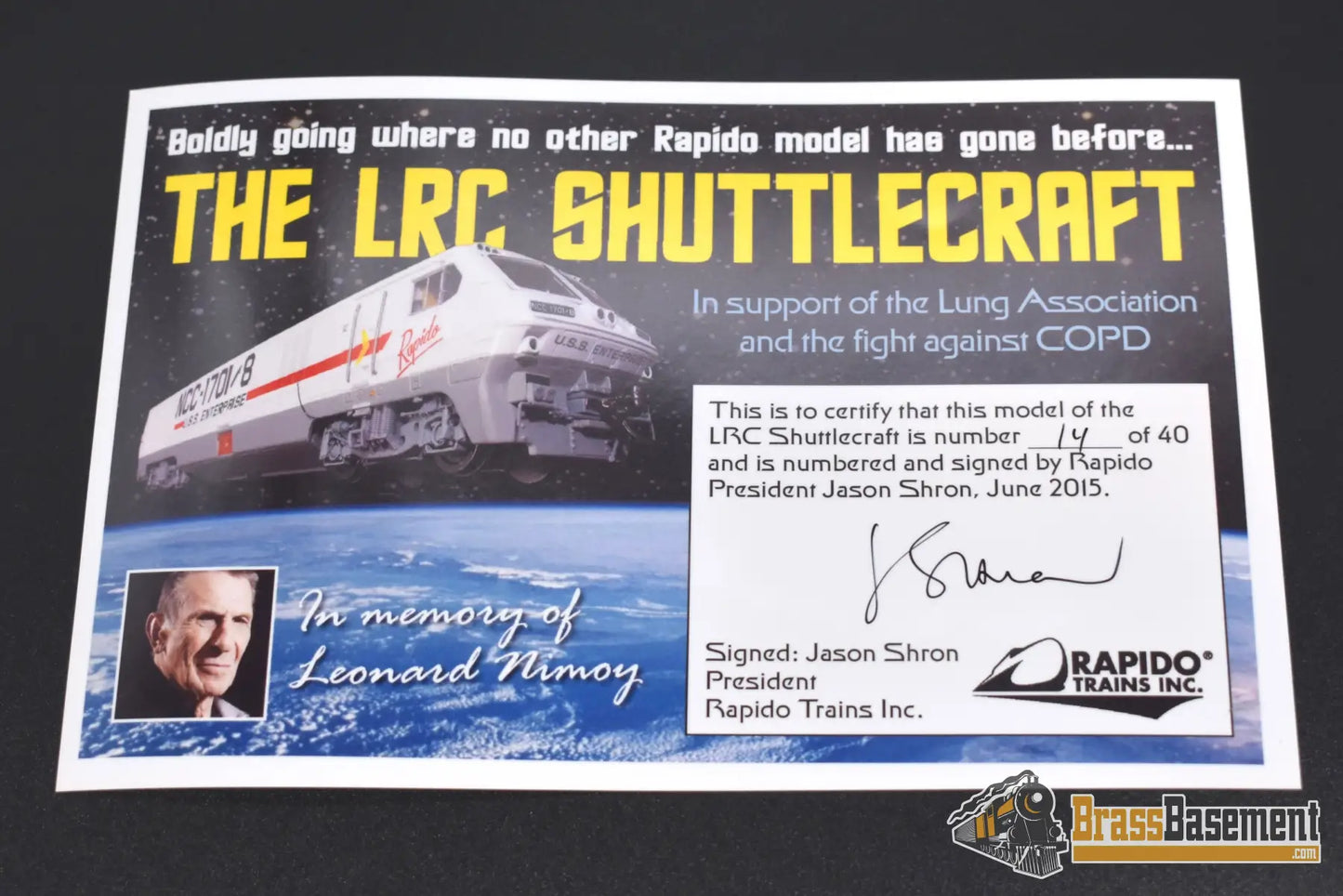 Ho Rapido - 200020 Lrc Starfleet Ncc - 1701/8 ’Shuttlecraft’ Dcc/Sound #14/40 Diesel