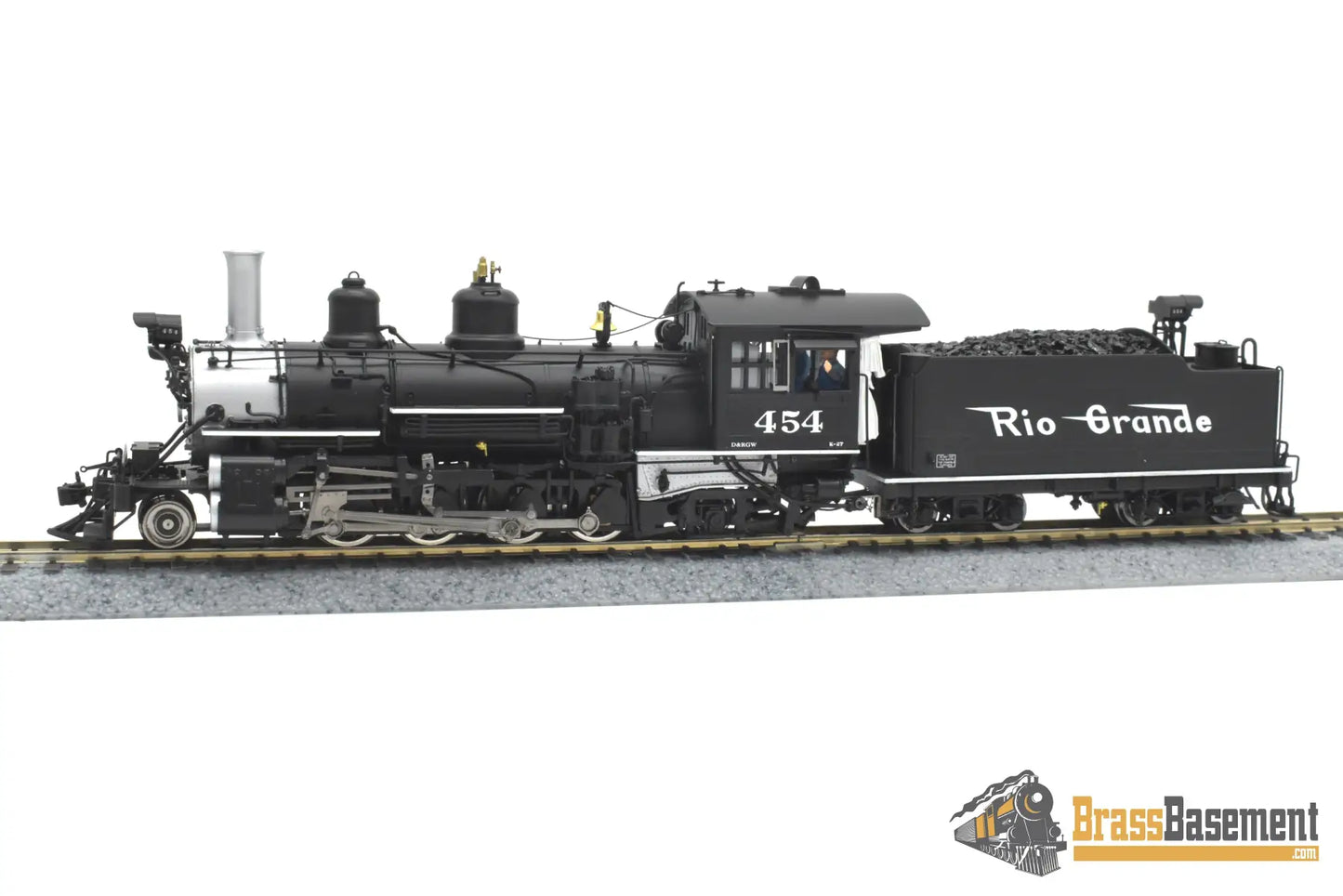 HOn3 Brass - Division Point Rio Grande DRGW K-27 2-8-2 #454 - Boo-Rim MINT Steam