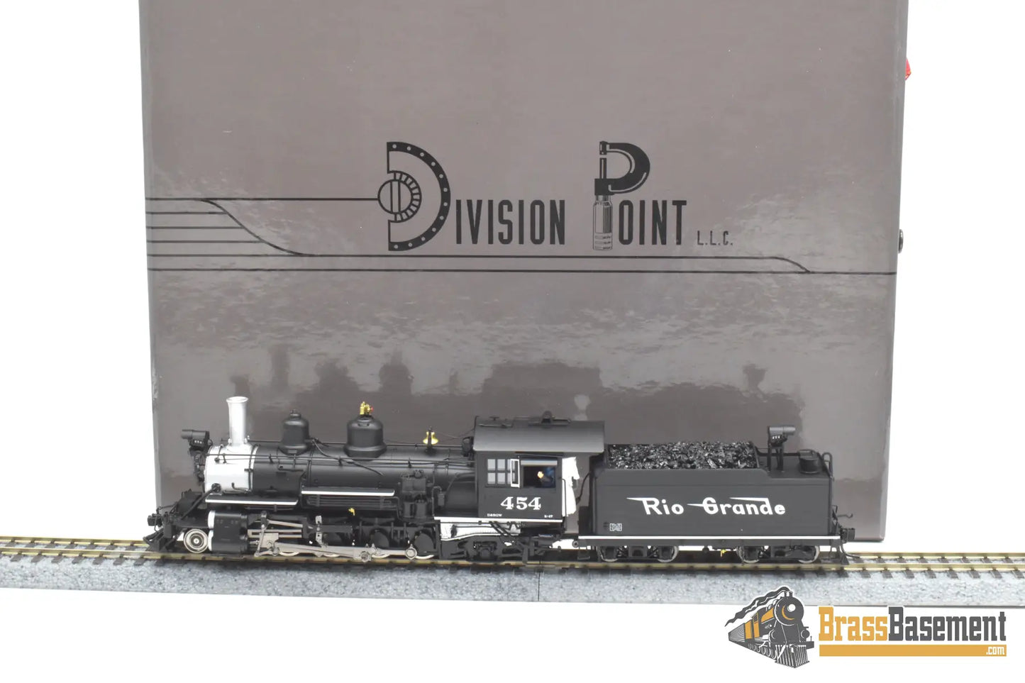 HOn3 Brass - Division Point Rio Grande DRGW K-27 2-8-2 #454 - Boo-Rim MINT Steam