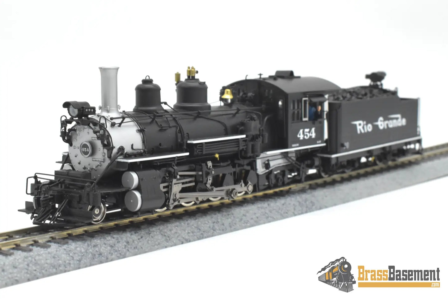 HOn3 Brass - Division Point Rio Grande DRGW K-27 2-8-2 #454 - Boo-Rim MINT Steam