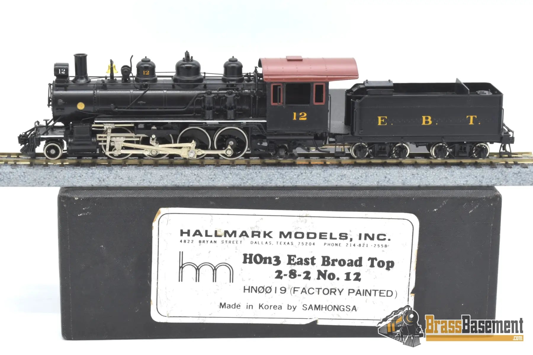 HOn3 Brass - Hallmark East Broad Top EBT 2-8-2 #12 - Factory HOn3 Brass - Hallmark East Broad Top EBT 2-8-2 #12 - Factory