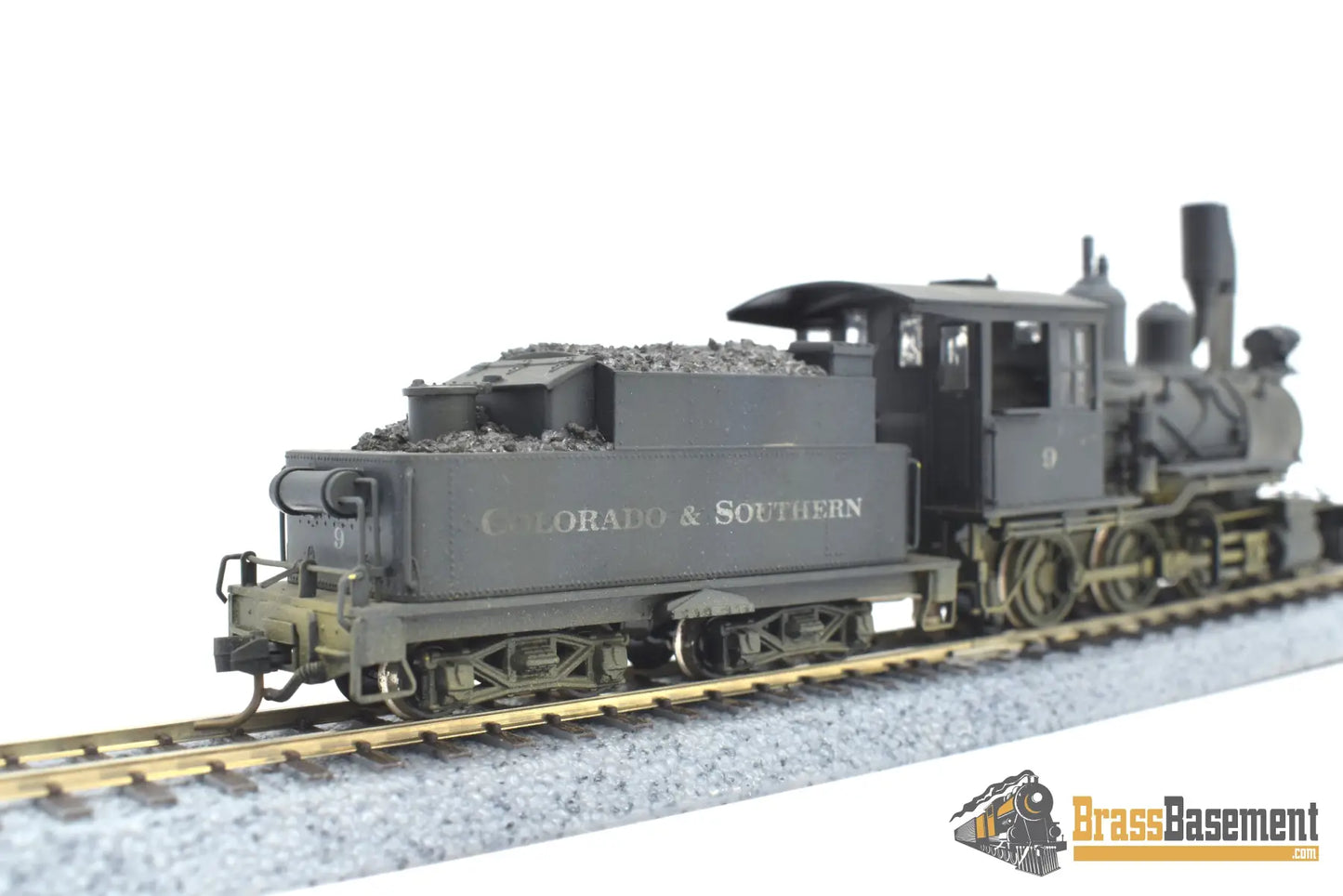 Hon3 Brass - Lambert Colorado & Southern C&S 2 - 6 - 0 #9 W/ Beartrap Stack C/P Steam