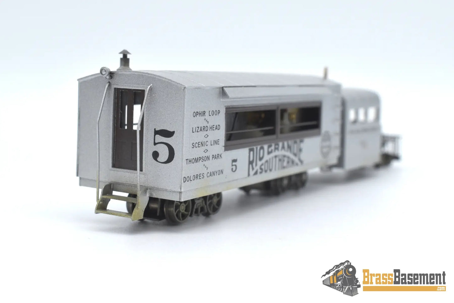 Hon3 Brass - Lambert Rio Grande Southern Rgs Galloping Goose #5 F/P Full Interior Passenger