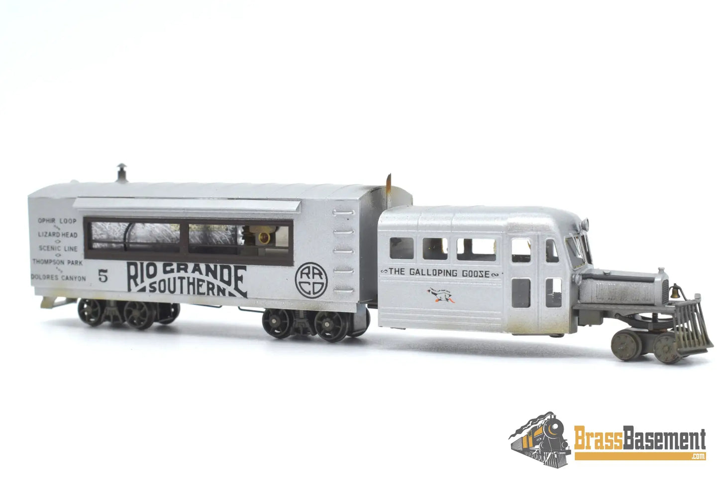 Hon3 Brass - Lambert Rio Grande Southern Rgs Galloping Goose #5 F/P Full Interior Passenger