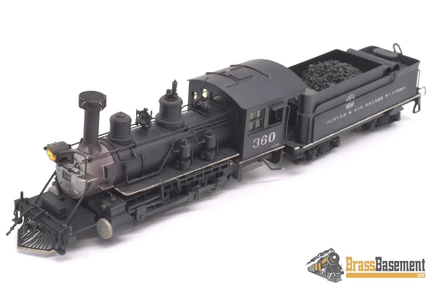 Hon3 Brass - Njcb Drgw Rio Grande C - 21 2 - 8 - 0 #360 Custom Painted Steam