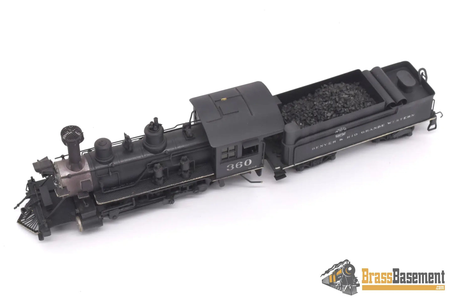 Hon3 Brass - Njcb Drgw Rio Grande C - 21 2 - 8 - 0 #360 Custom Painted Steam