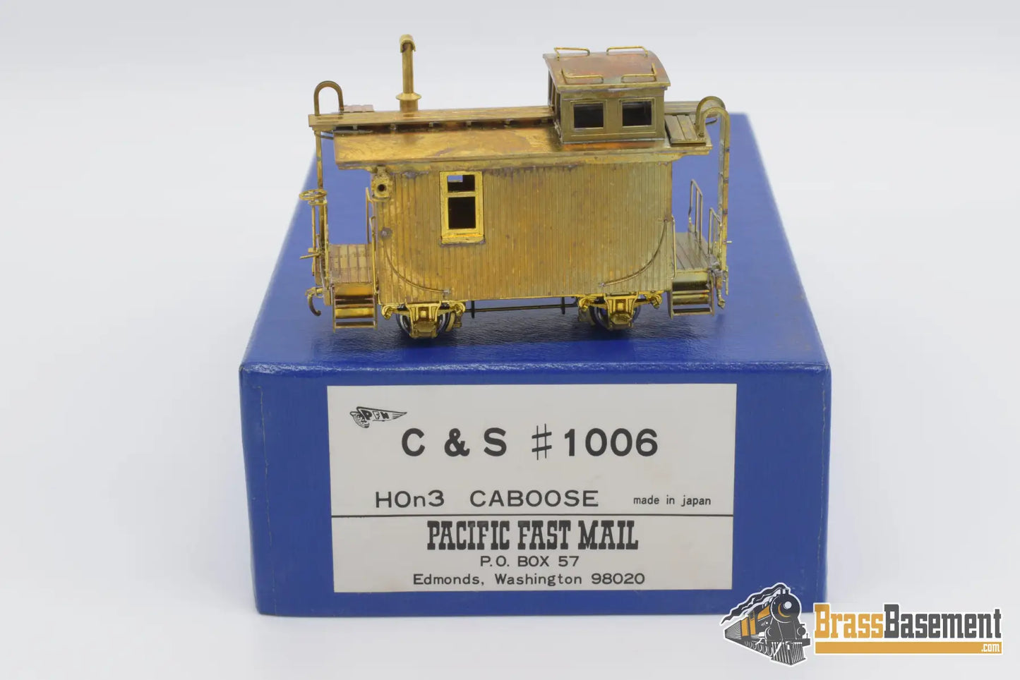 Hon3 Brass - Pfm C&S Colorado & Southern #1006 Caboose Unpainted Decals Included