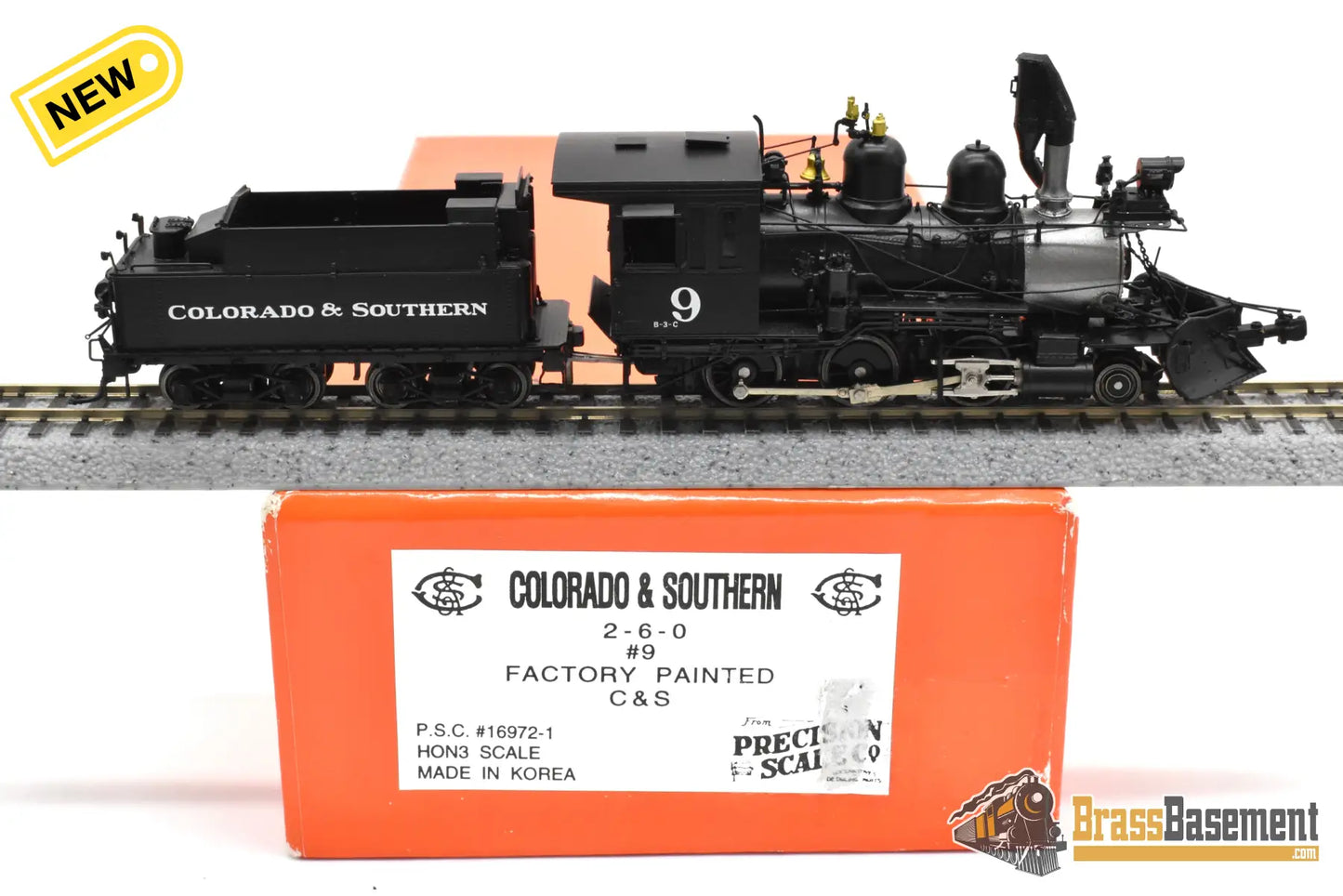 HOn3 Brass - PSC 16972-1 Precision Scale C&S Colorado & Southern 2-6-0 #9 - FP Freight
