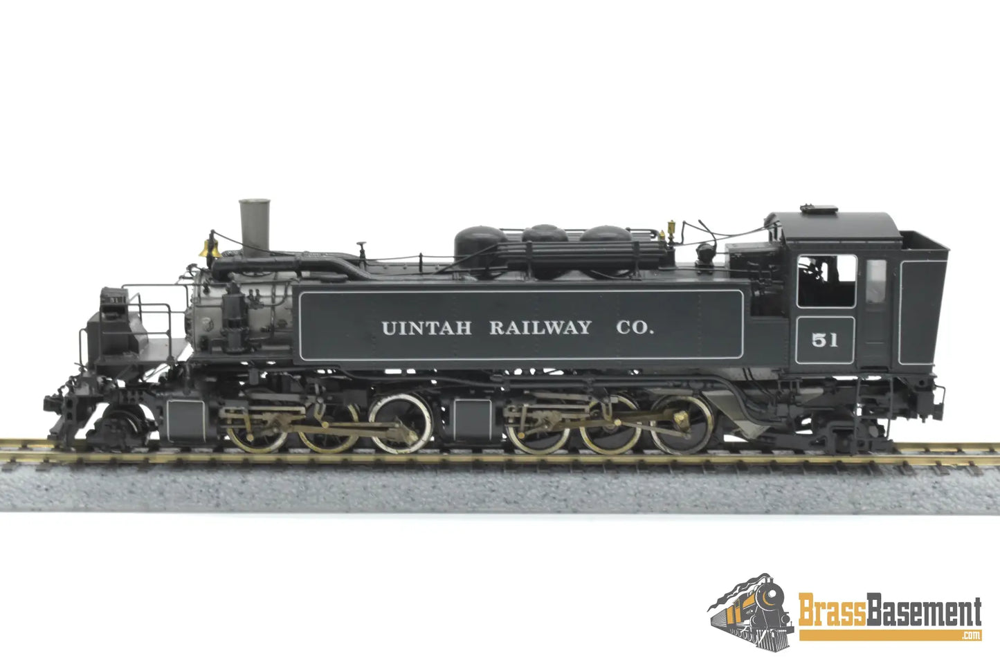 HOn3 Brass - PSC 17746-1 United Uintah Railroad 2-6-6-2T #51 F/P - Mint L/N Steam