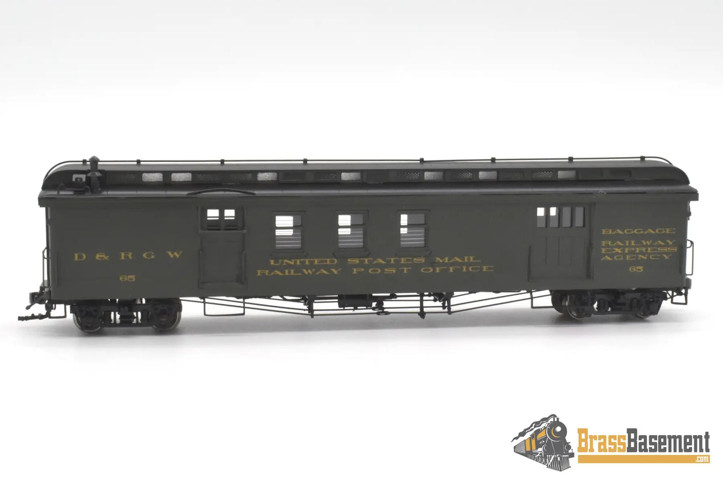 Hon3 Brass - Psc 17858 - 1 Drgw Rio Grande Long R.p.o #65 Green 2005 Run Passenger