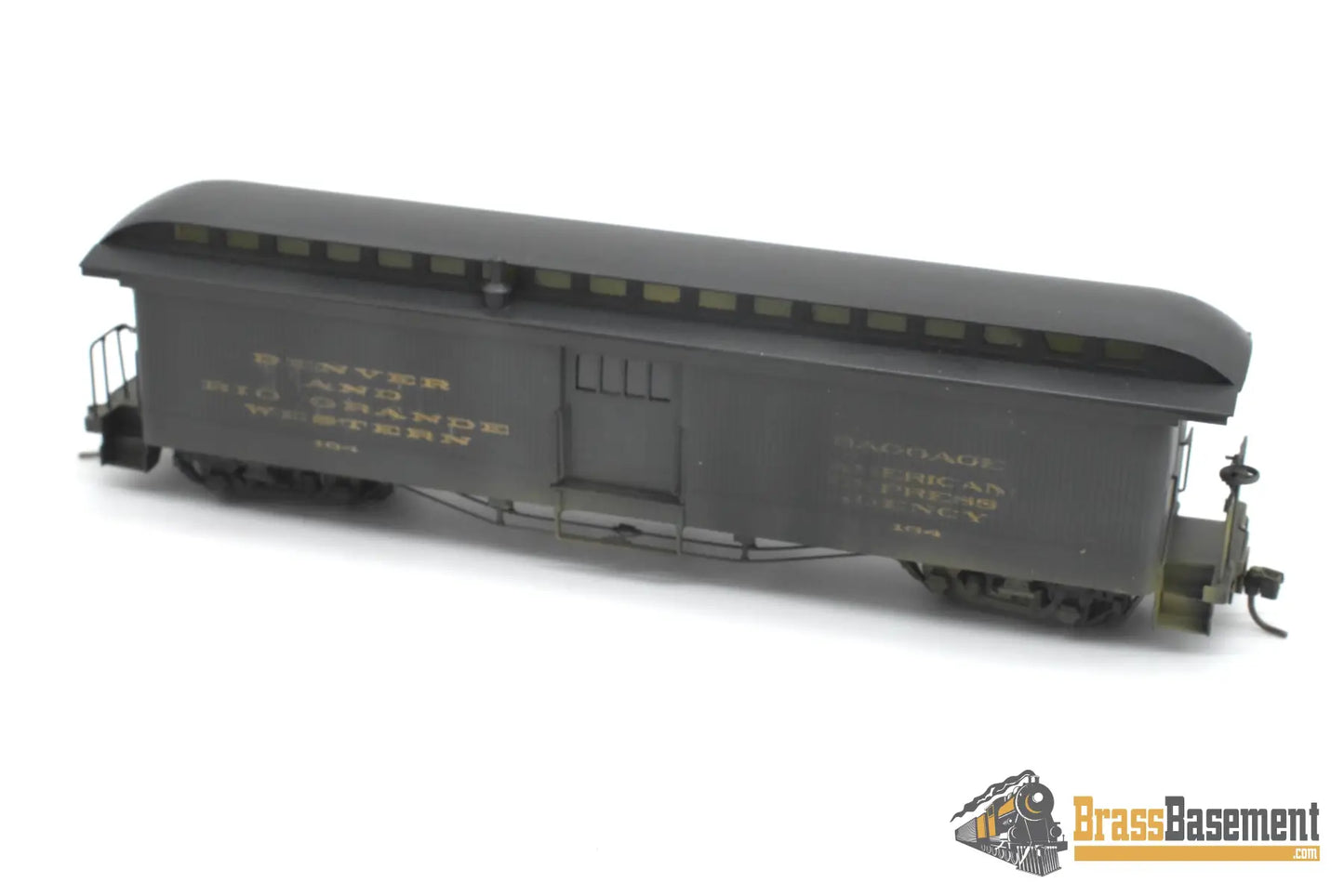 HOn3 Brass - Soho DRGW Rio Grande #164 Baggage - Painted Passenger