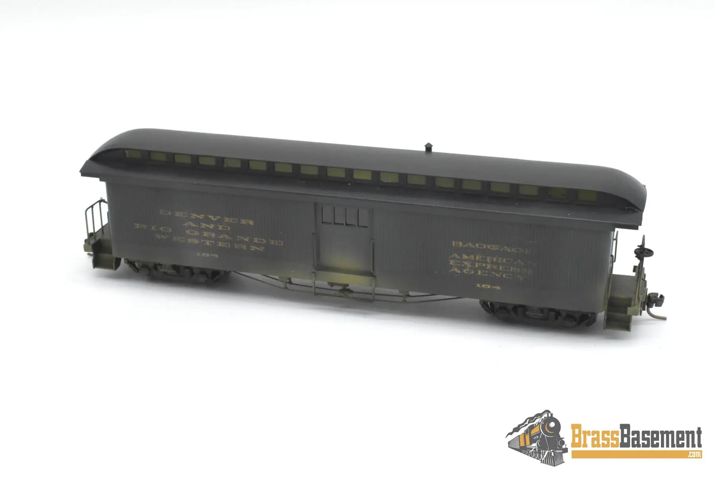 HOn3 Brass - Soho DRGW Rio Grande #164 Baggage - Painted Passenger