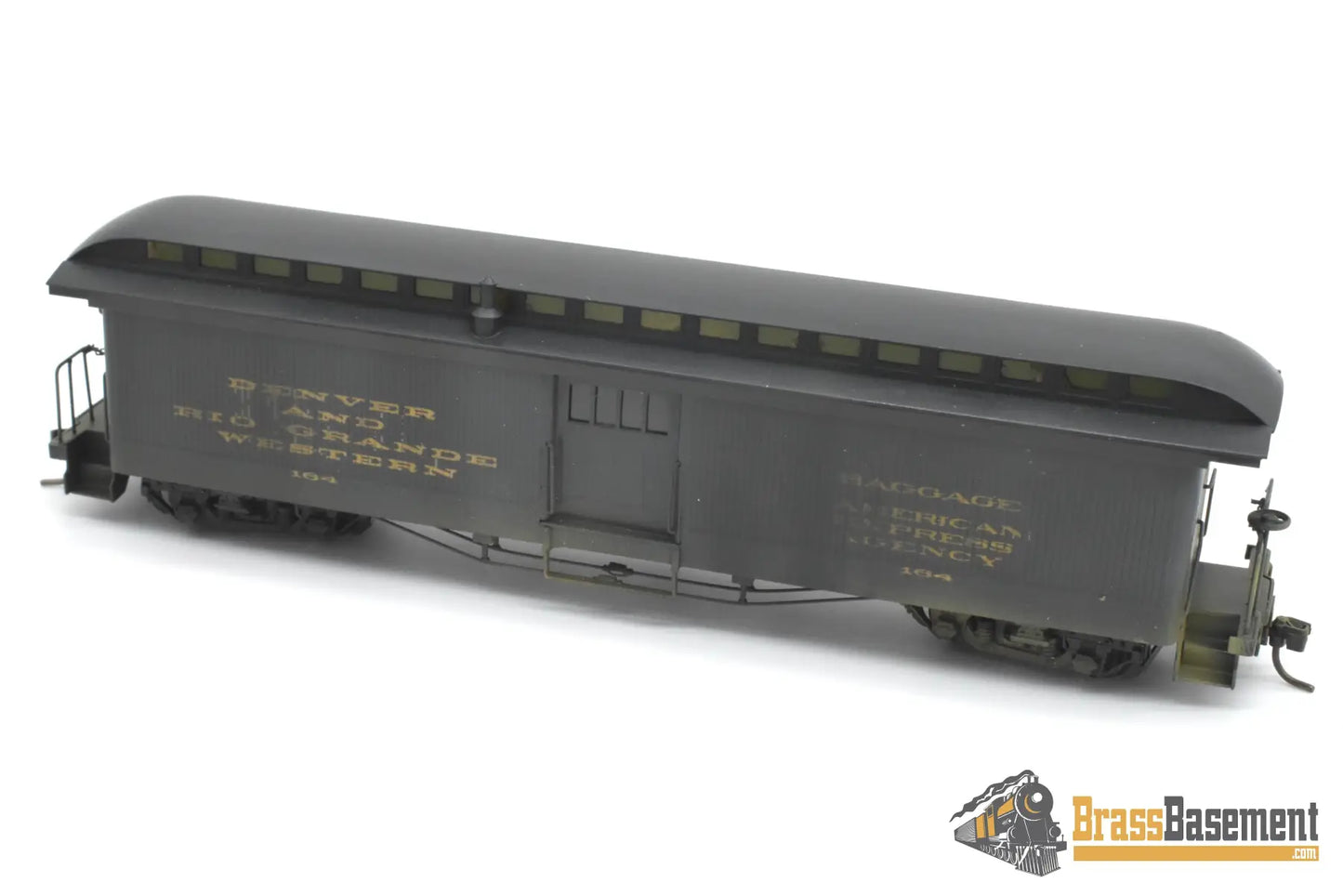 HOn3 Brass - Soho DRGW Rio Grande #164 Baggage - Painted Passenger