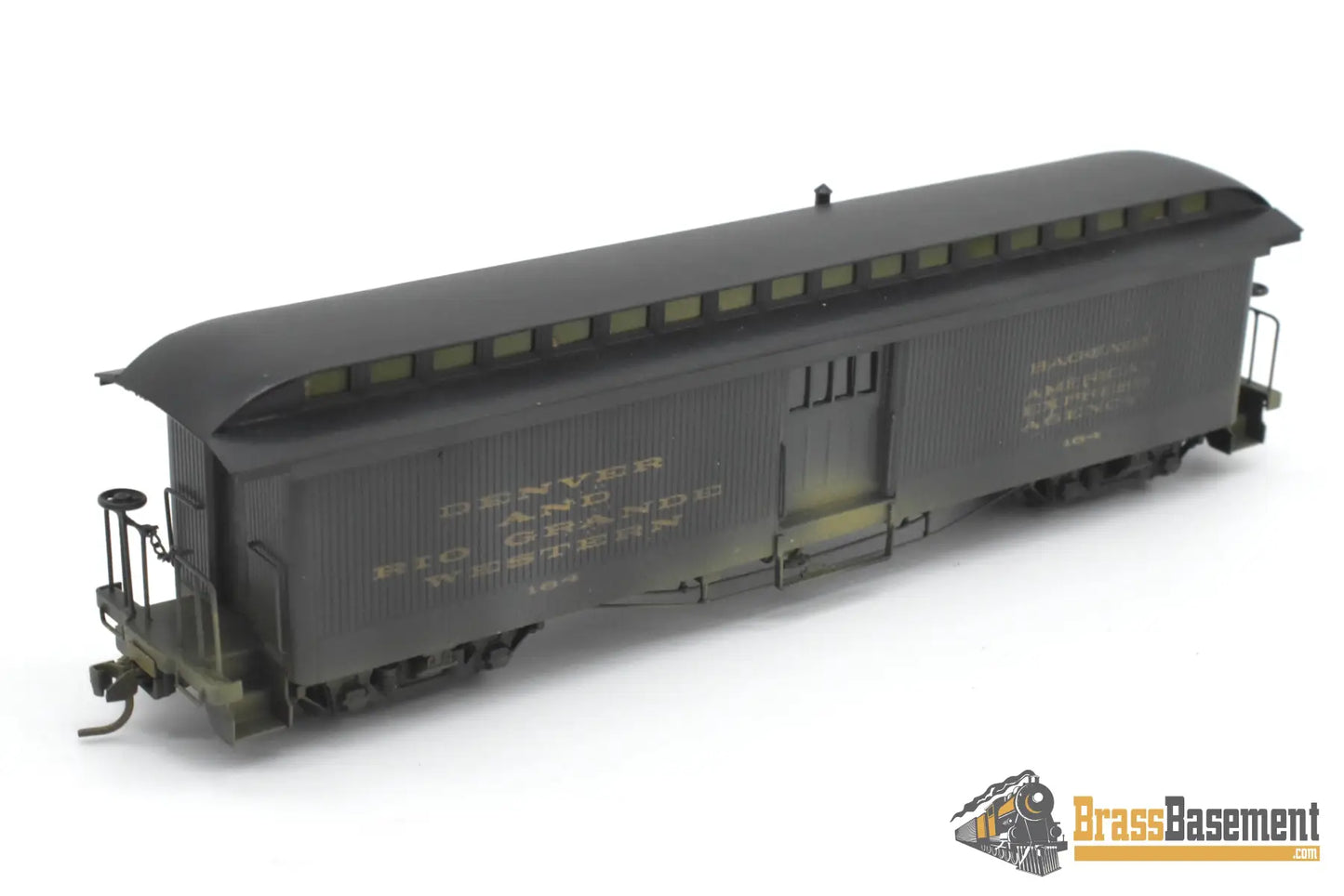 HOn3 Brass - Soho DRGW Rio Grande #164 Baggage - Painted Passenger