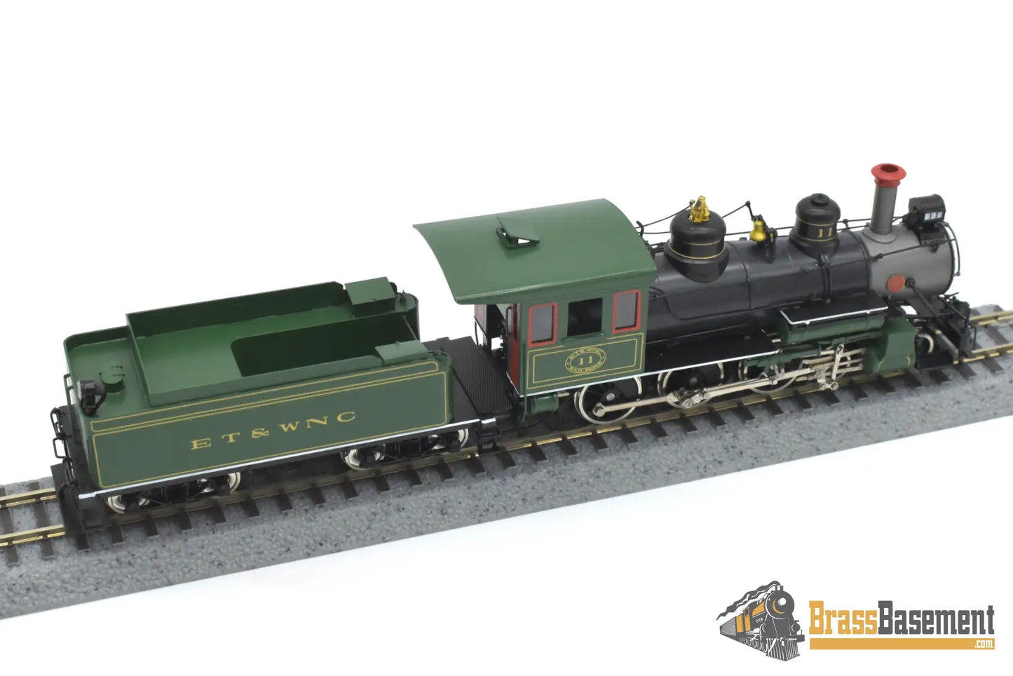 HOn3 Brass - Train & Trooper ET&WNC Tweetsie 4-6-0 #11 - 30’s - F/P East Tennessee & Western North Carolina Steam