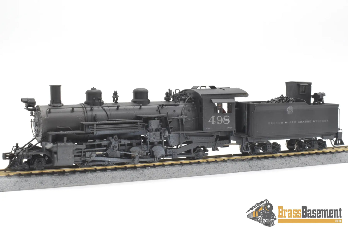 Hon3 Brass - Wmc Westside D&Rgw Rio Grande K - 37 2 - 8 - 2 #498 C/P Moffat Herald Steam