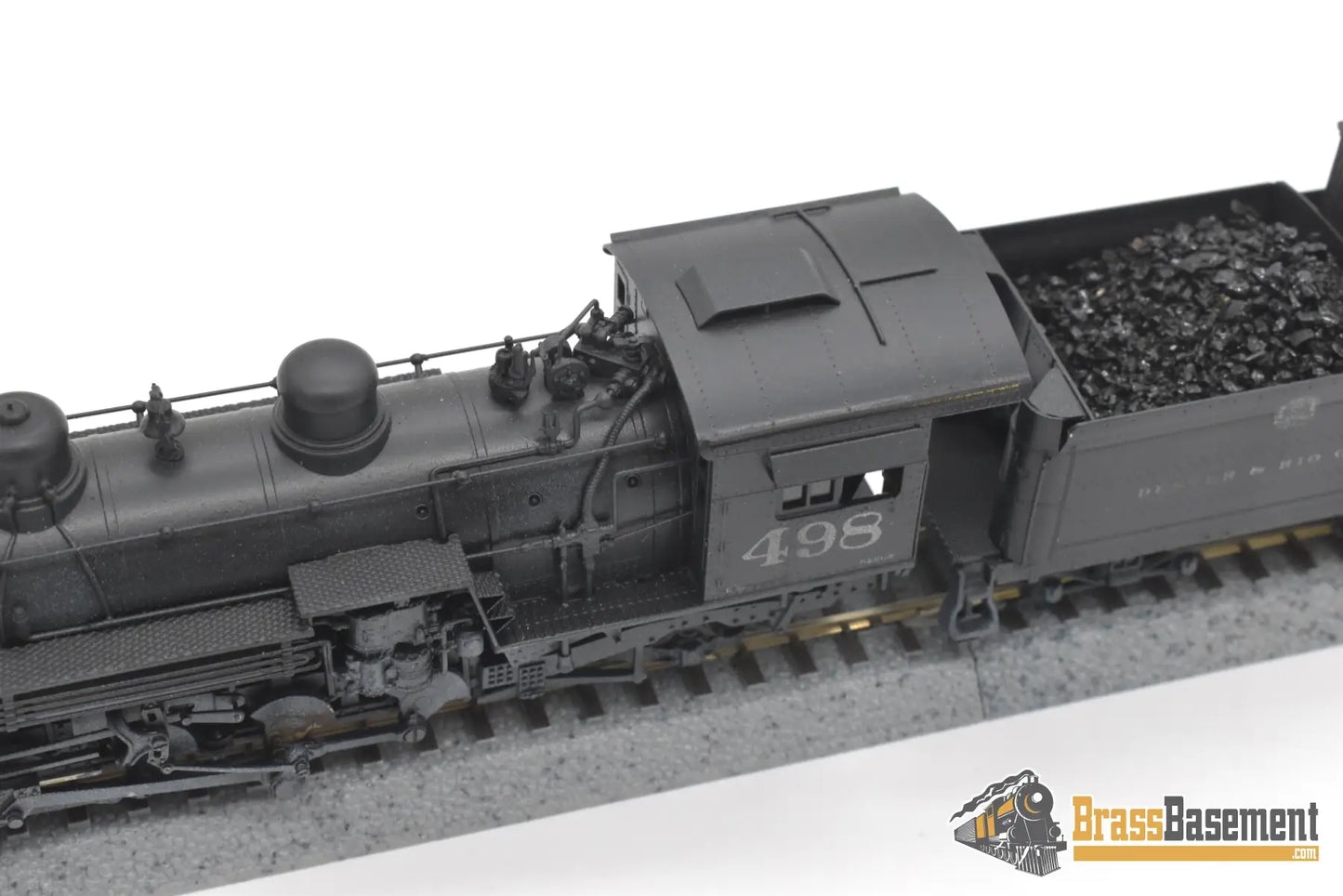 Hon3 Brass - Wmc Westside D&Rgw Rio Grande K - 37 2 - 8 - 2 #498 C/P Moffat Herald Steam