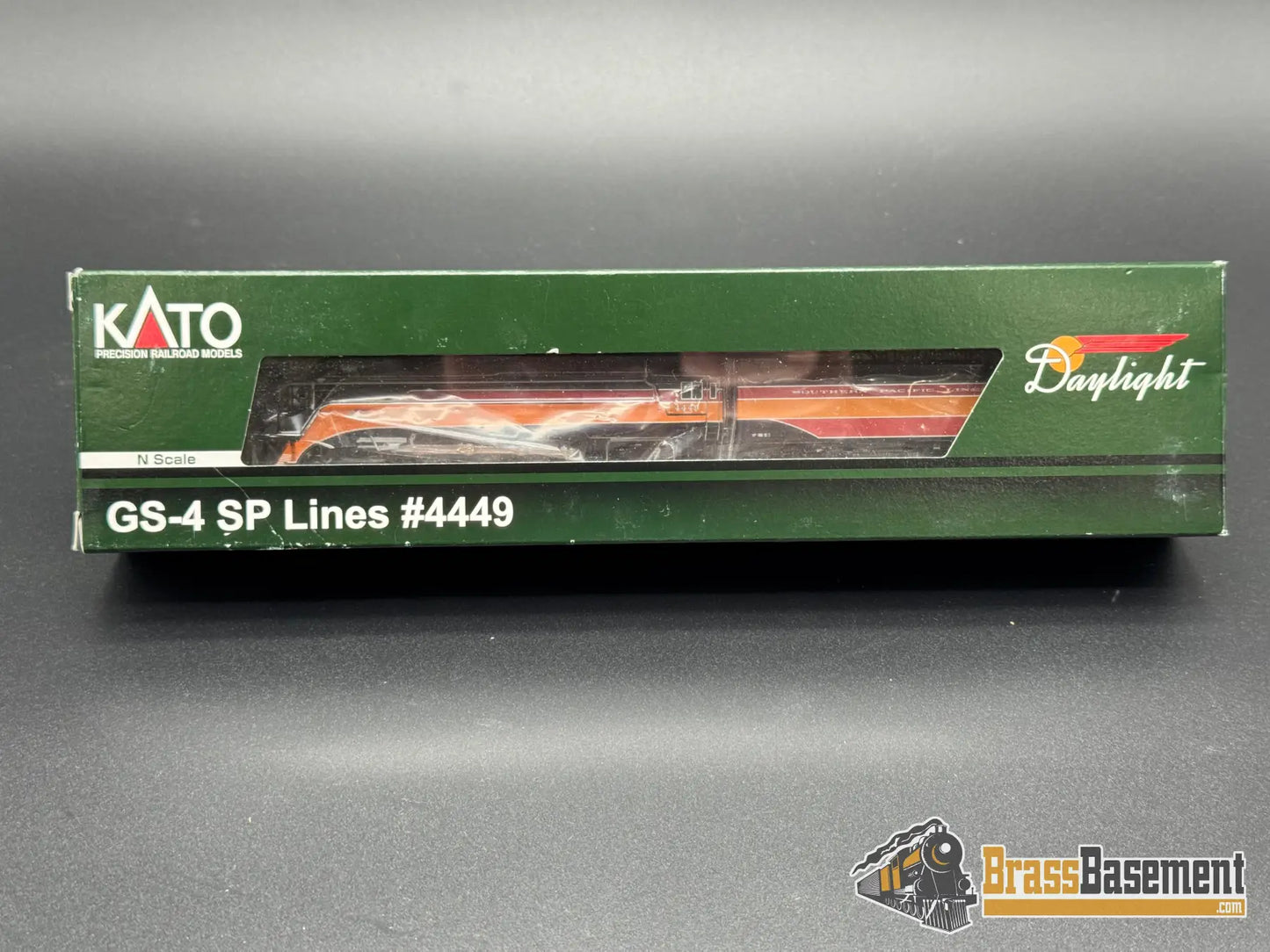 N Scale - Kato 126-0307 - Southern Pacific Lines SPL GS-4 4-8-4 #4449 - MINT Steam