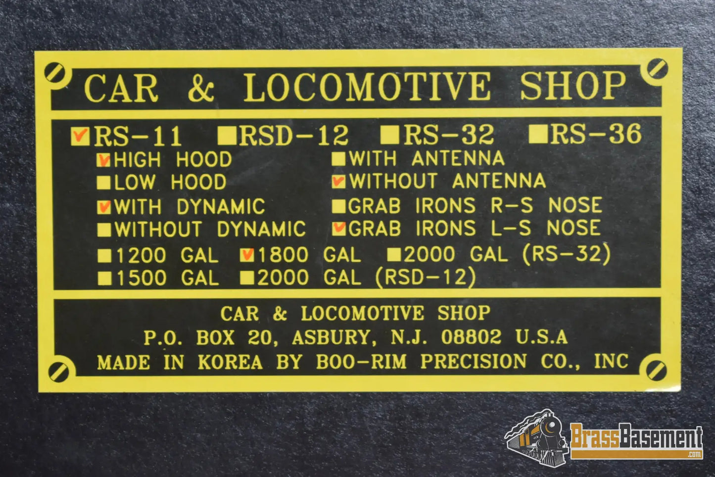 O Brass - Car & Locomotive Shop Alco Rs-11 Southern Pacific Black Widow #5722 Dcc Sound Diesel