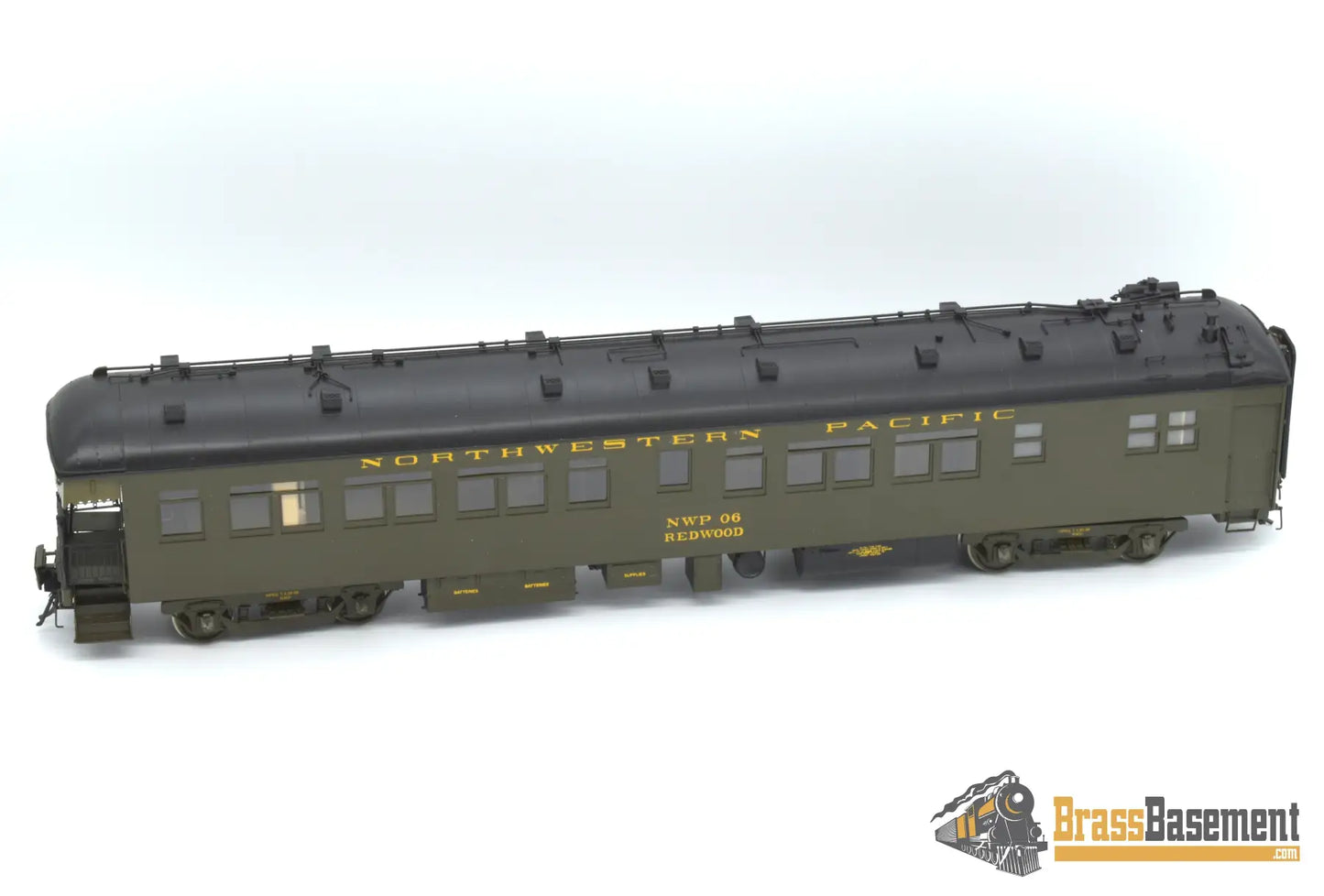 O Brass - Psc 15801 Northwestern Pacific “Redwood” Harriman 60’ Business Car F/P Passenger